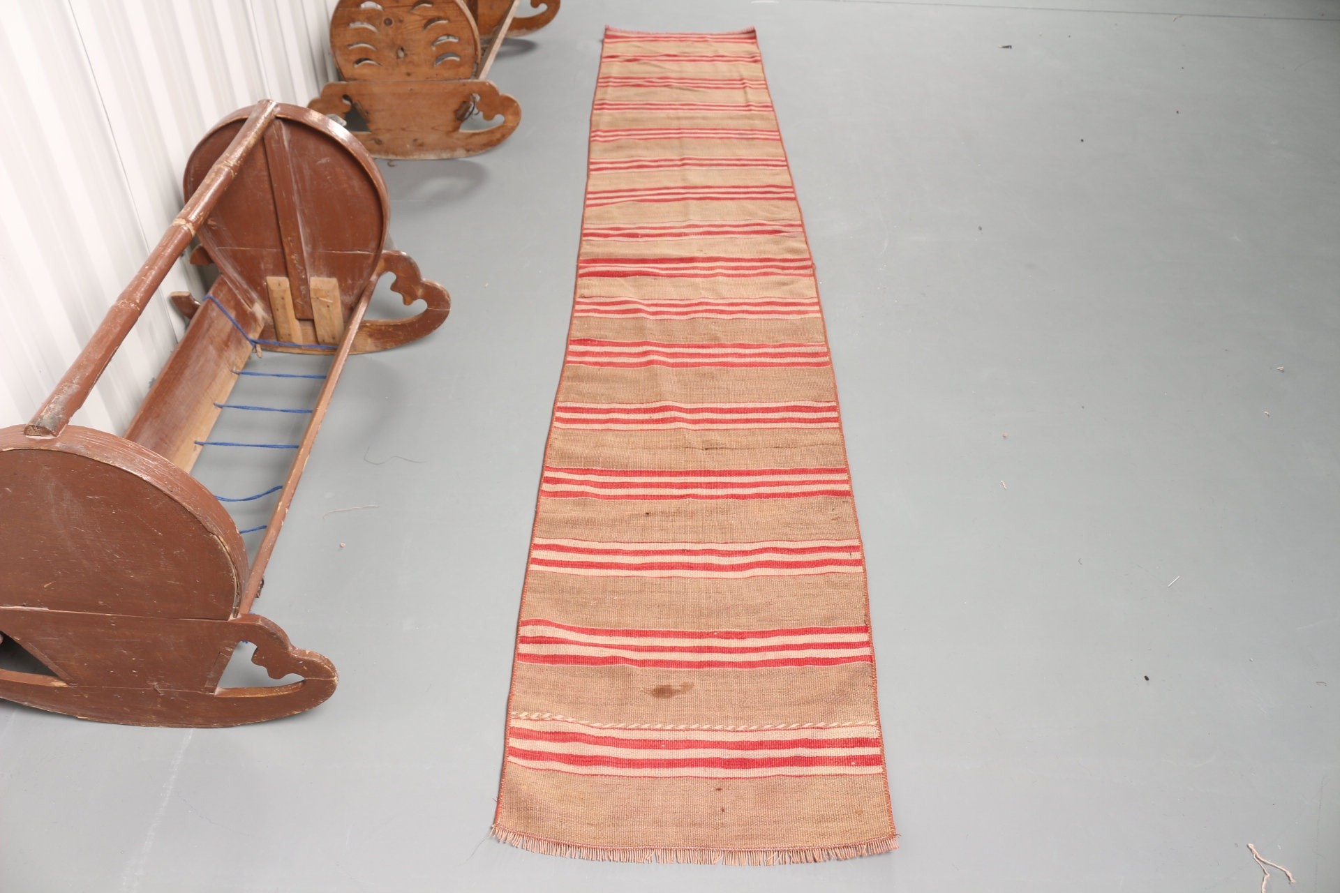 Kilim, Oushak Rug, Stair Rugs, 1.8x9.9 ft Runner Rugs, Brown Kitchen Rugs, Antique Rug, Rugs for Hallway, Turkish Rug, Vintage Rug