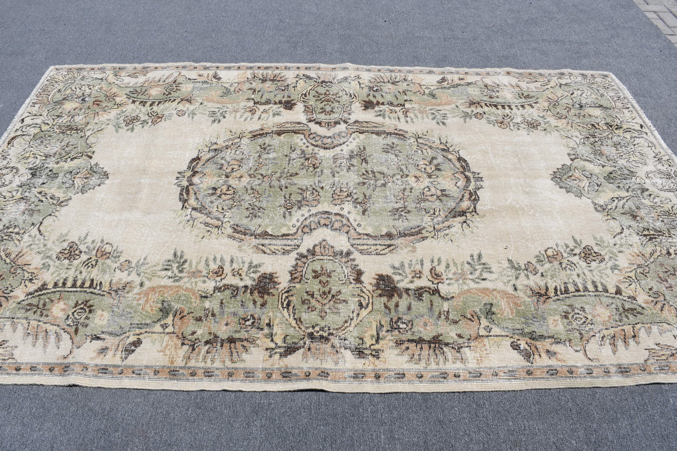 Ethnic Rugs, Turkish Rugs, Dining Room Rugs, Living Room Rug, Beige Oriental Rug, Antique Rug, Floor Rug, 5.3x9 ft Large Rugs, Vintage Rugs