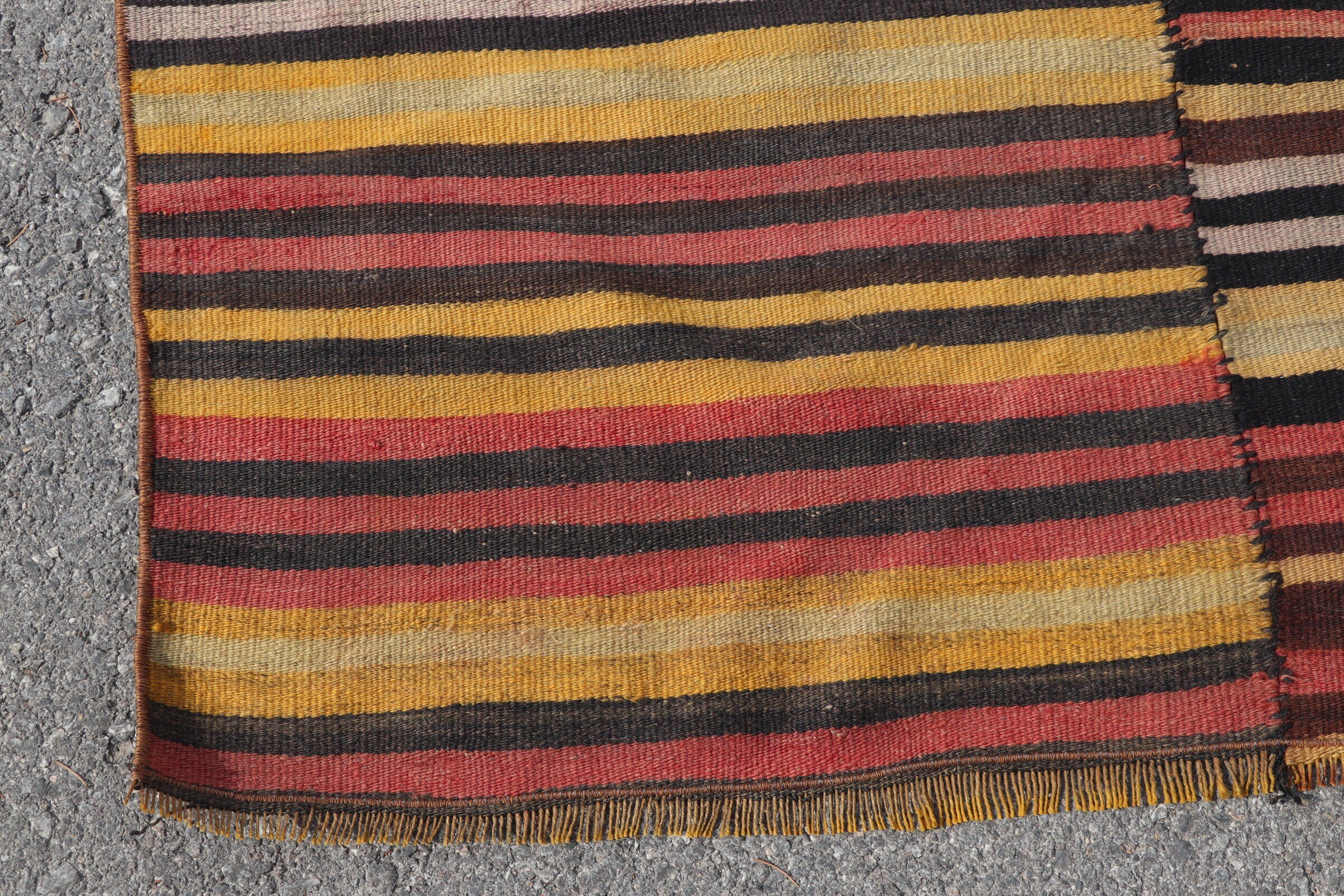 Yemek odası Kilim, 120x233 cm Oturma odası Kilim, Türk Kilim, Oturma odası Kilim, Yemek odası Kilim, Sarı Antik Kilim, Anadolu Kilim