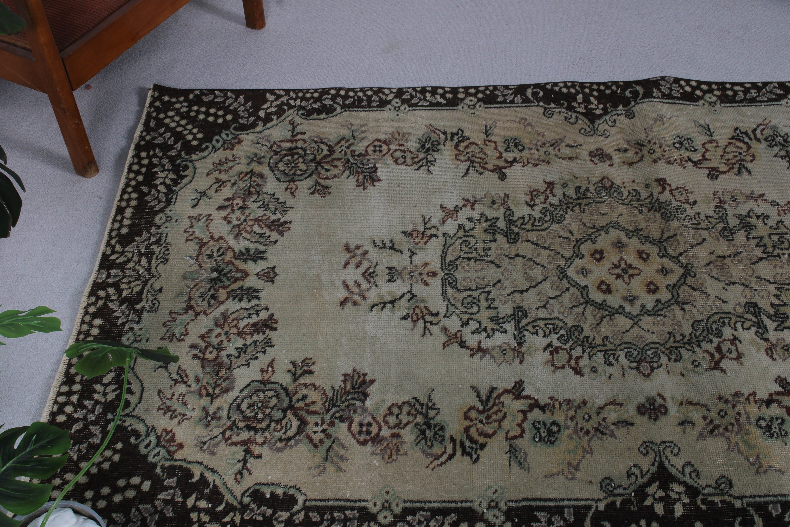 Türk Halıları, Yemek Odası Halıları, Lüks Halı, Vintage Halılar, 3,8x6,8 ft Alan Halıları, Aztek Halısı, Oushak Halısı, Boho Bölge Halıları, Bej Anadolu Halısı