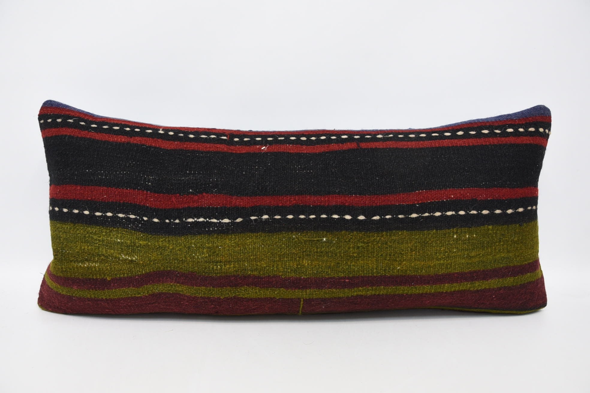 Vintage Pillow, Outdoor Pillow, Car Pillow, Kilim Pillow, Turkish Pillow, Pattern Throw Cushion, 16"x36" Green Cushion