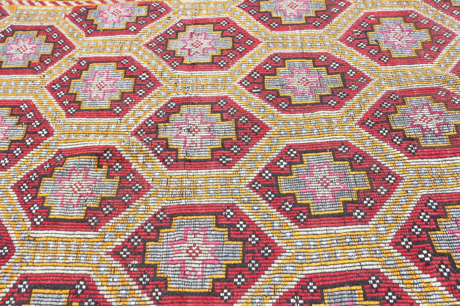 Pastel Rugs, 5.6x9.7 ft Large Rugs, Wool Rugs, Living Room Rug, Antique Rug, Kilim, Vintage Rugs, Red Antique Rug, Bedroom Rug, Turkish Rug