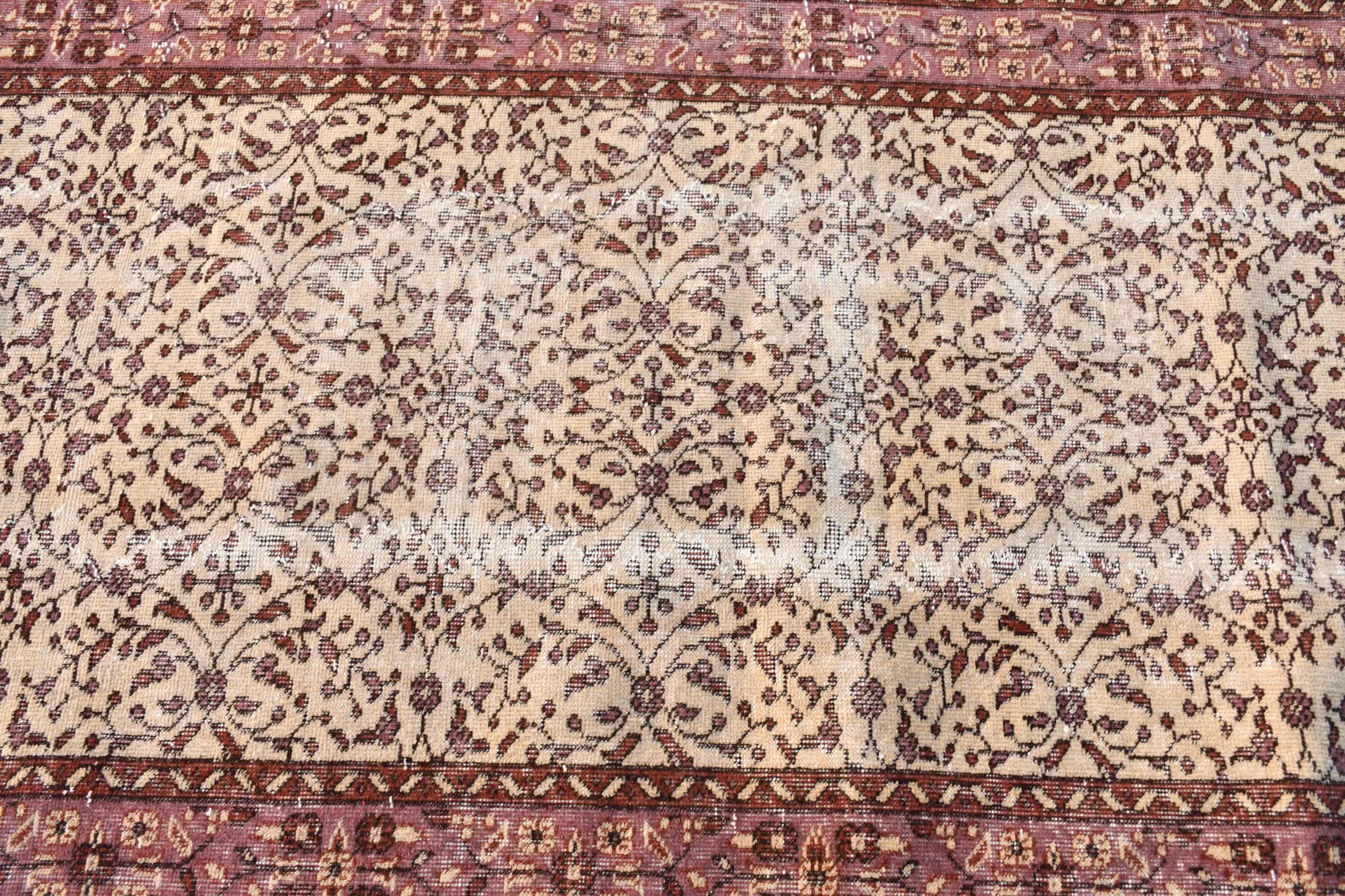 Vintage Rugs, Kitchen Rug, 3.8x6.4 ft Area Rug, Aesthetic Rug, Bedroom Rugs, Floor Rug, Moroccan Rugs, Turkish Rug, Beige Home Decor Rug