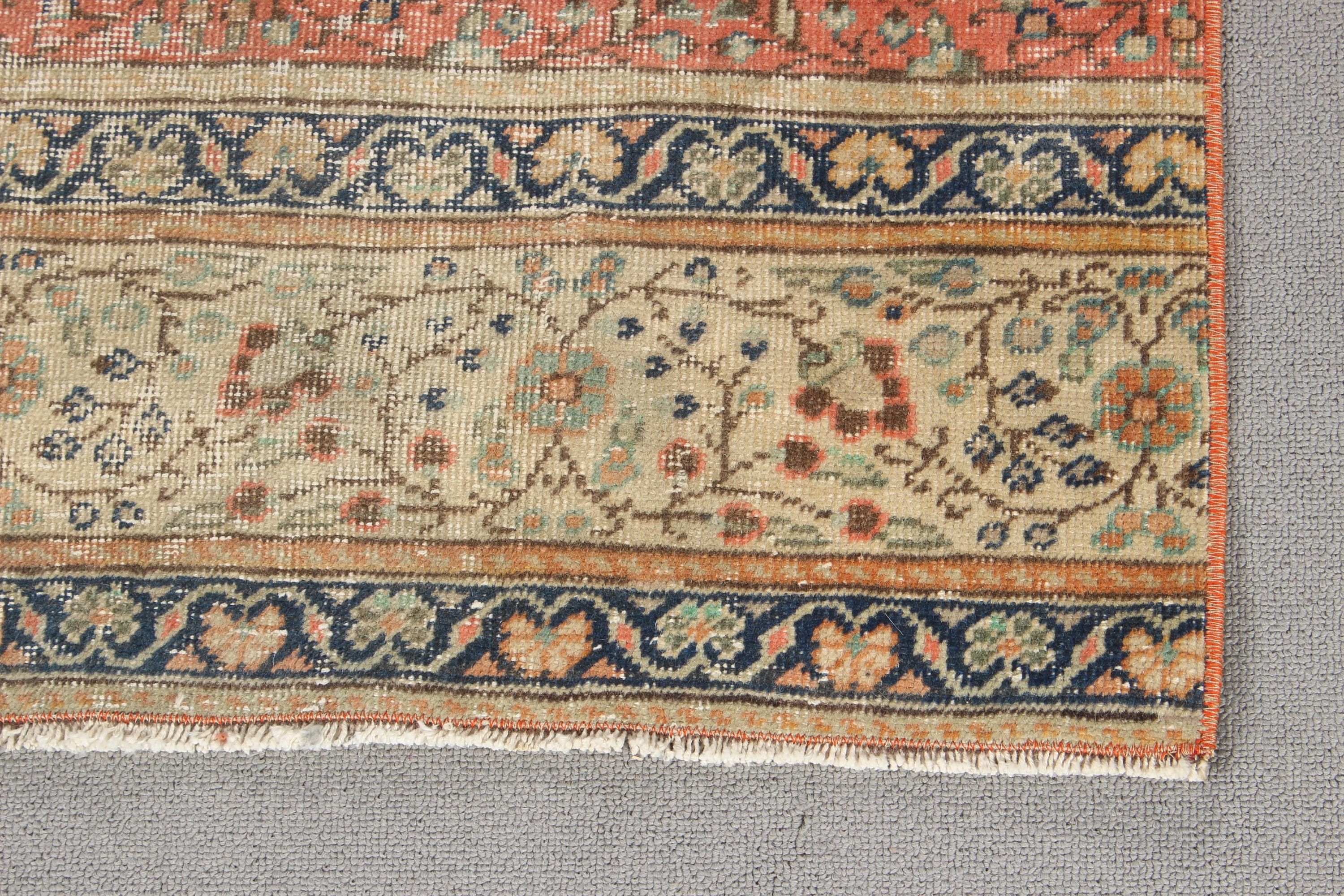 Boho Halı, Geometrik Halı, Türk Halıları, Beni Ourain Runner Halıları, 2.5x9.3 ft Runner Halısı, Vintage Halı, Anadolu Halıları, Bej Anadolu Halısı