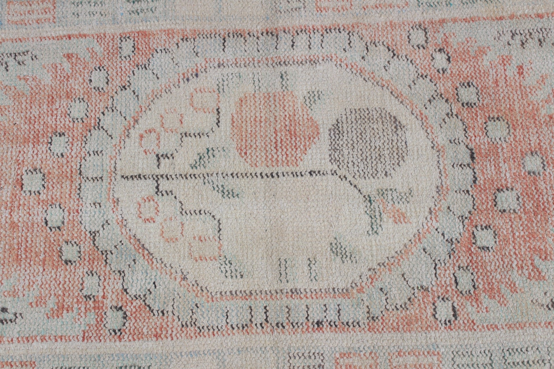 Turkish Rugs, Moroccan Rug, Wall Hanging Rug, Vintage Rug, Rugs for Bath, 2x4.2 ft Small Rug, Oriental Rug, Entry Rugs, Orange Bedroom Rug