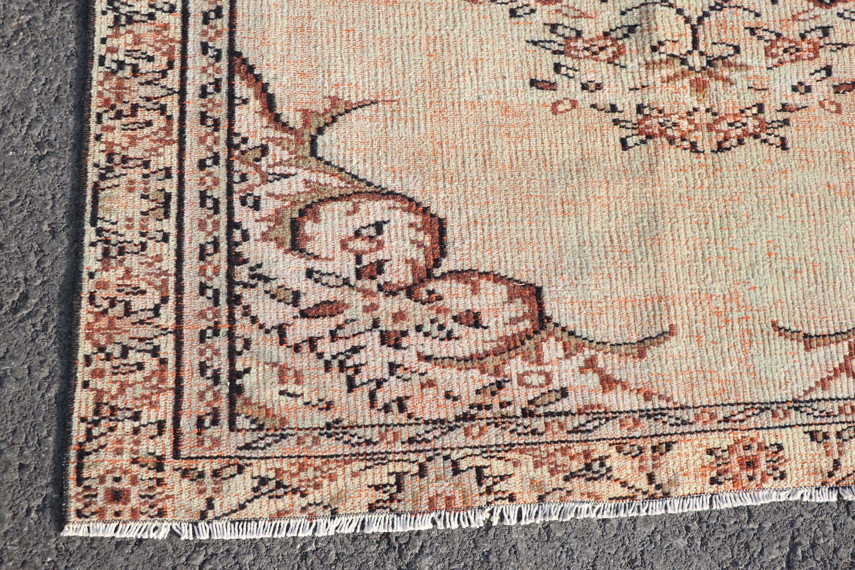 Vintage Halı, Çocuk Odası Halıları, 4,9x7,1 ft Alan Halısı, Yemek Odası Halıları, Turuncu Mutfak Halısı, Fas Halısı, Parlak Halılar, Yün Halı, Türk Halıları