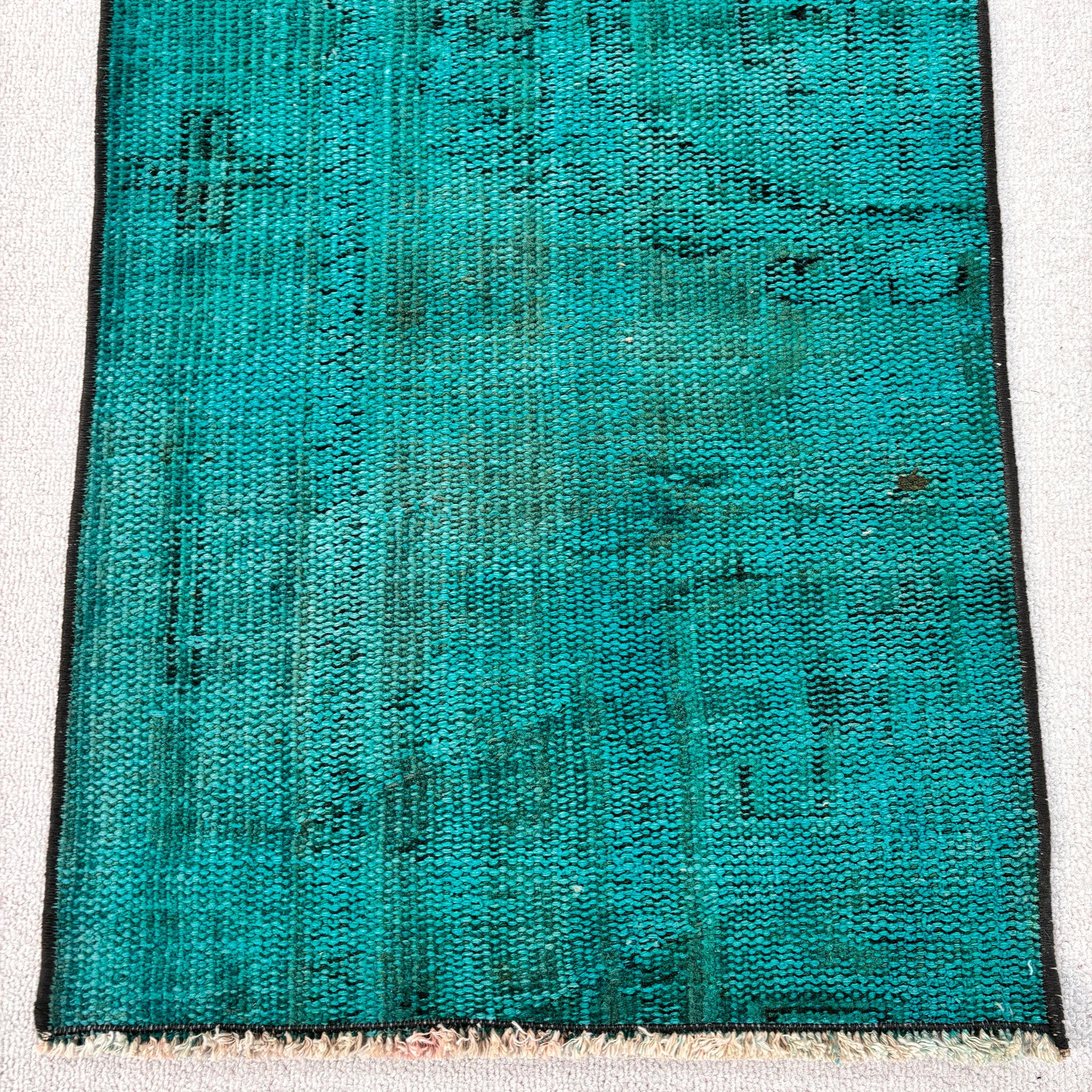 1.6x3.1 ft Small Rugs, Luxury Rugs, Wall Hanging Rug, Green Wool Rugs, Rugs for Bath, Cool Rugs, Vintage Rug, Turkish Rug, Bedroom Rug