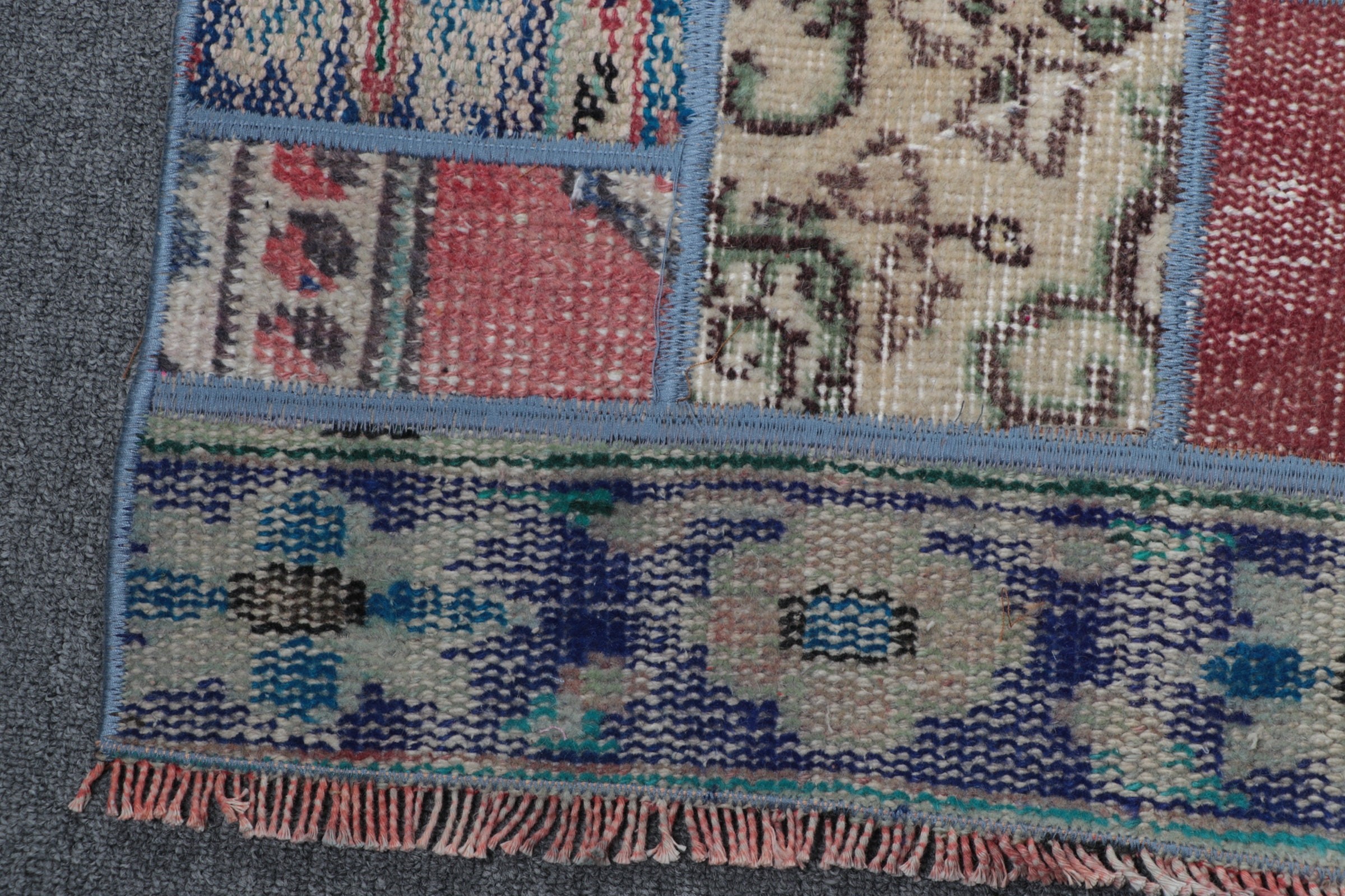 Bathroom Rug, Blue Oushak Rugs, Oriental Rug, Turkish Rug, Boho Rug, 2.6x5.3 ft Small Rug, Vintage Rugs, Antique Rugs, Door Mat Rugs