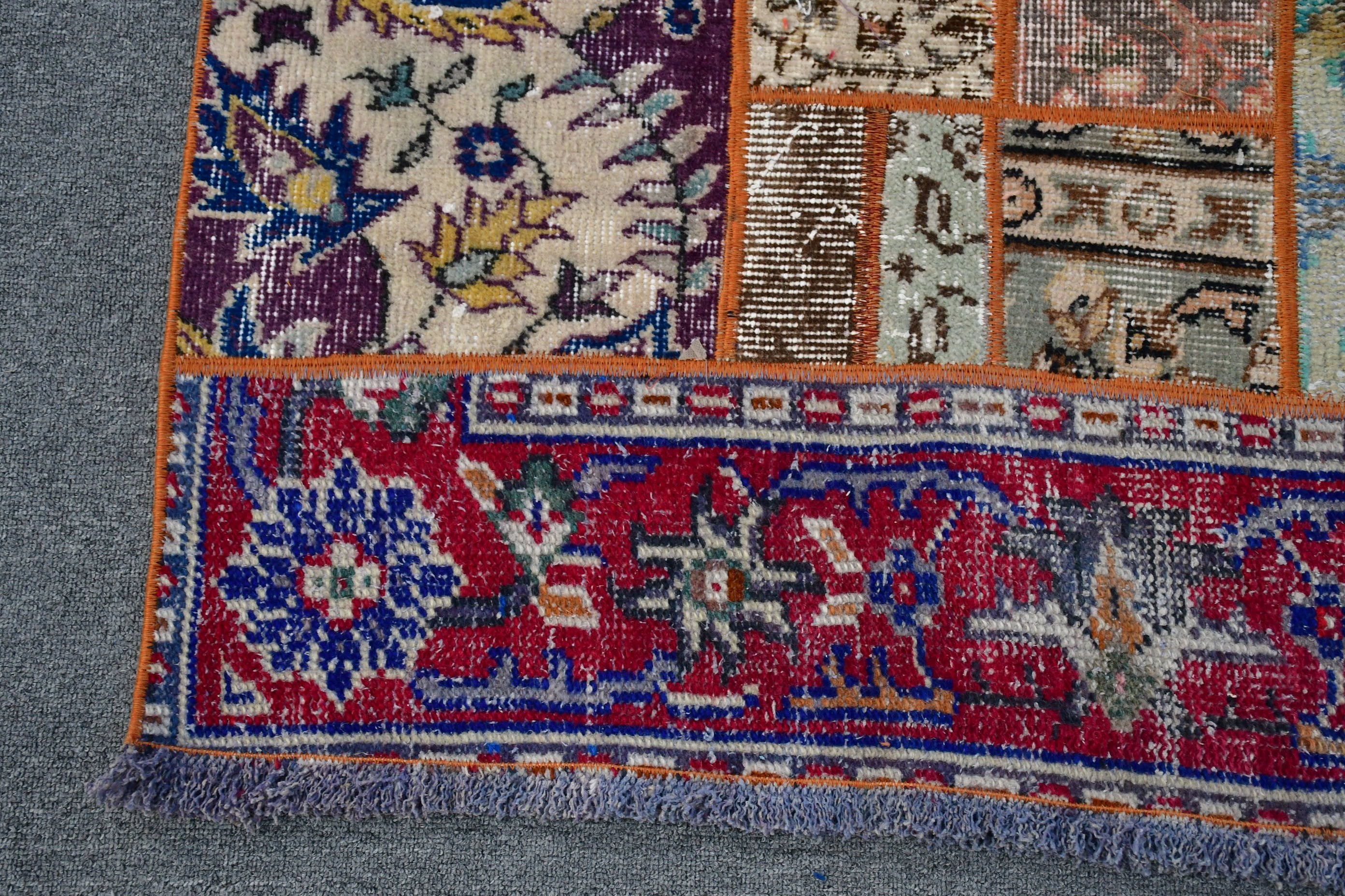 Wool Rug, Rugs for Stair, 2.7x8.2 ft Runner Rug, Hallway Rugs, Eclectic Rug, Kitchen Rugs, Vintage Rug, Anatolian Rugs, Turkish Rug