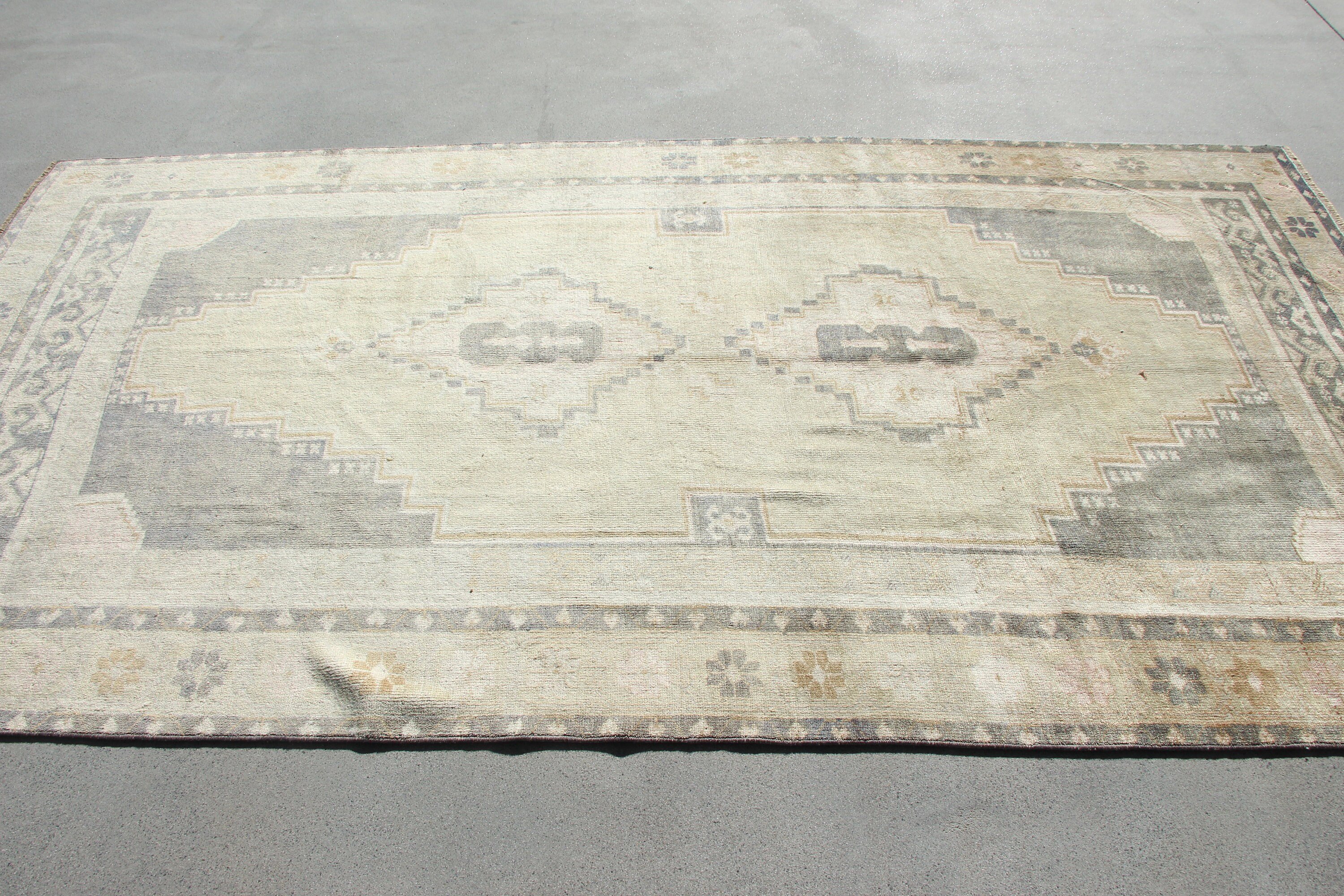 Bedroom Rugs, Kitchen Rugs, Turkish Rug, Vintage Rugs, Beige Home Decor Rugs, Living Room Rug, Home Decor Rug, 5.1x9.4 ft Large Rug