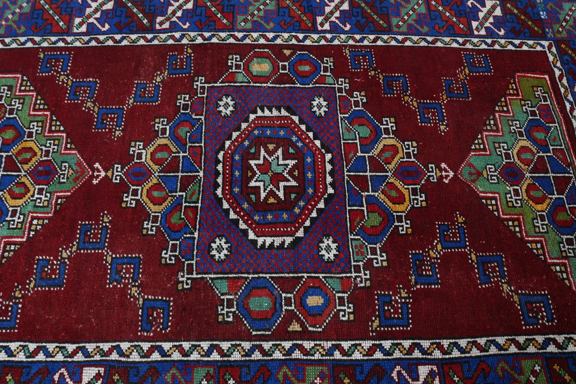 Living Room Rug, Cool Rug, Turkish Rugs, 5x6.8 ft Area Rug, Kitchen Rug, Red Anatolian Rug, Vintage Decor Rug, Vintage Rug