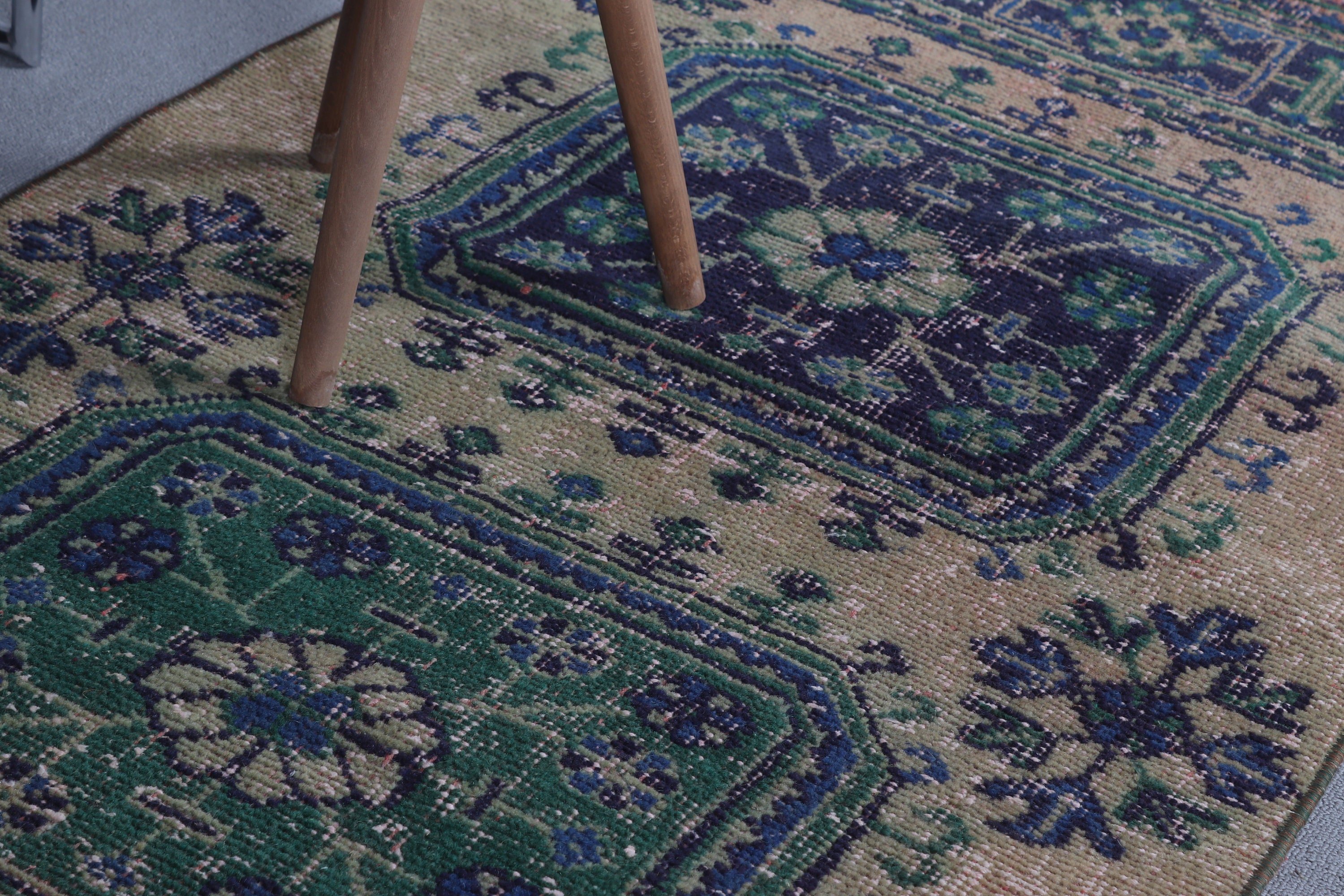 Kahverengi Oushak Halı, Antika Halılar, Merdiven Halısı, 2.7x11.2 ft Runner Halısı, Türk Halısı, Mutfak Halısı, Vintage Halı, Merdiven Halıları, Fas Halısı