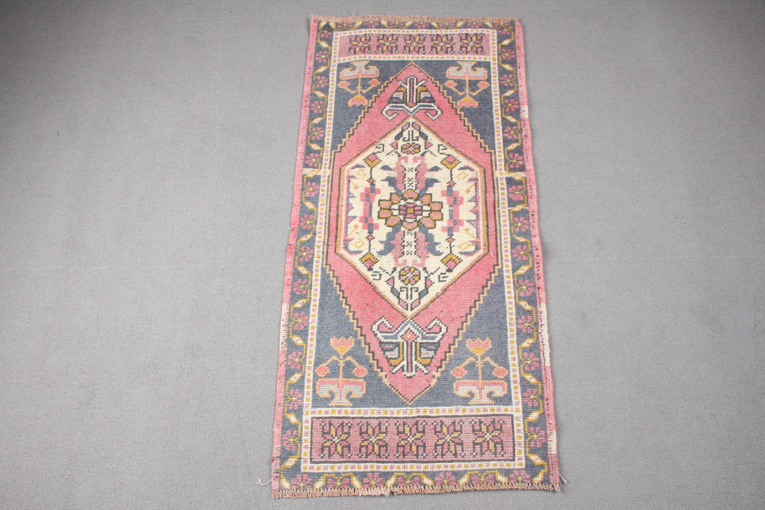 Vintage Halılar, Kırmızı Fas Halıları, Fas Halıları, Araba Paspas Halısı, El Dokuma Halılar, Türk Halısı, Kapı Paspas Halıları, 1.8x3.6 ft Küçük Halı, Yer Halıları