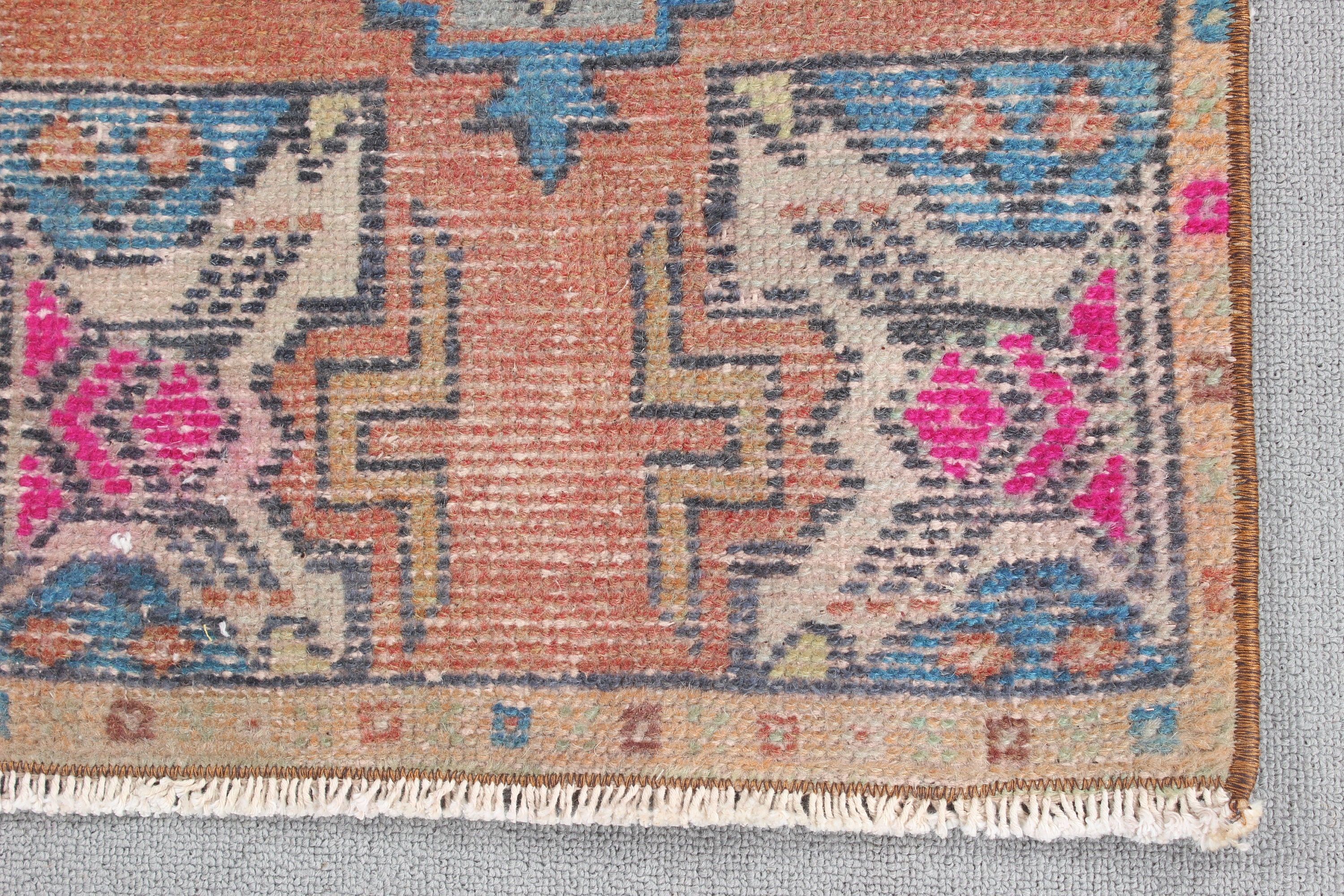 Home Decor Rugs, Small Area Rug, Turkish Rugs, 1.5x3 ft Small Rug, Blue Home Decor Rug, Small Boho Rug, Vintage Rugs, Floor Rug, Luxury Rug