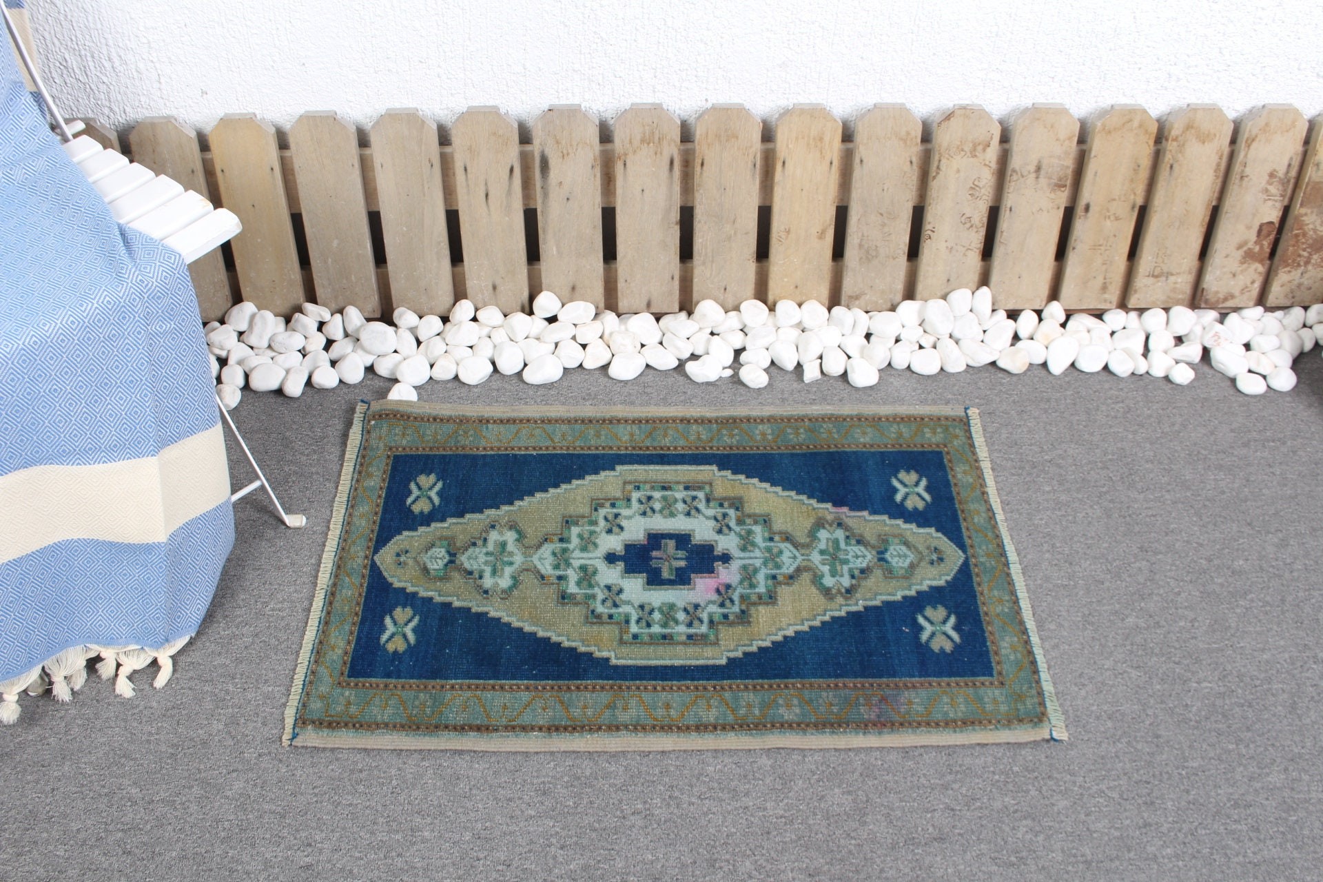 Abstract Rug, Antique Rug, Kitchen Rug, Turkish Rug, Anatolian Rug, Vintage Rug, Nursery Rugs, 1.8x2.8 ft Small Rug, Blue Oriental Rugs