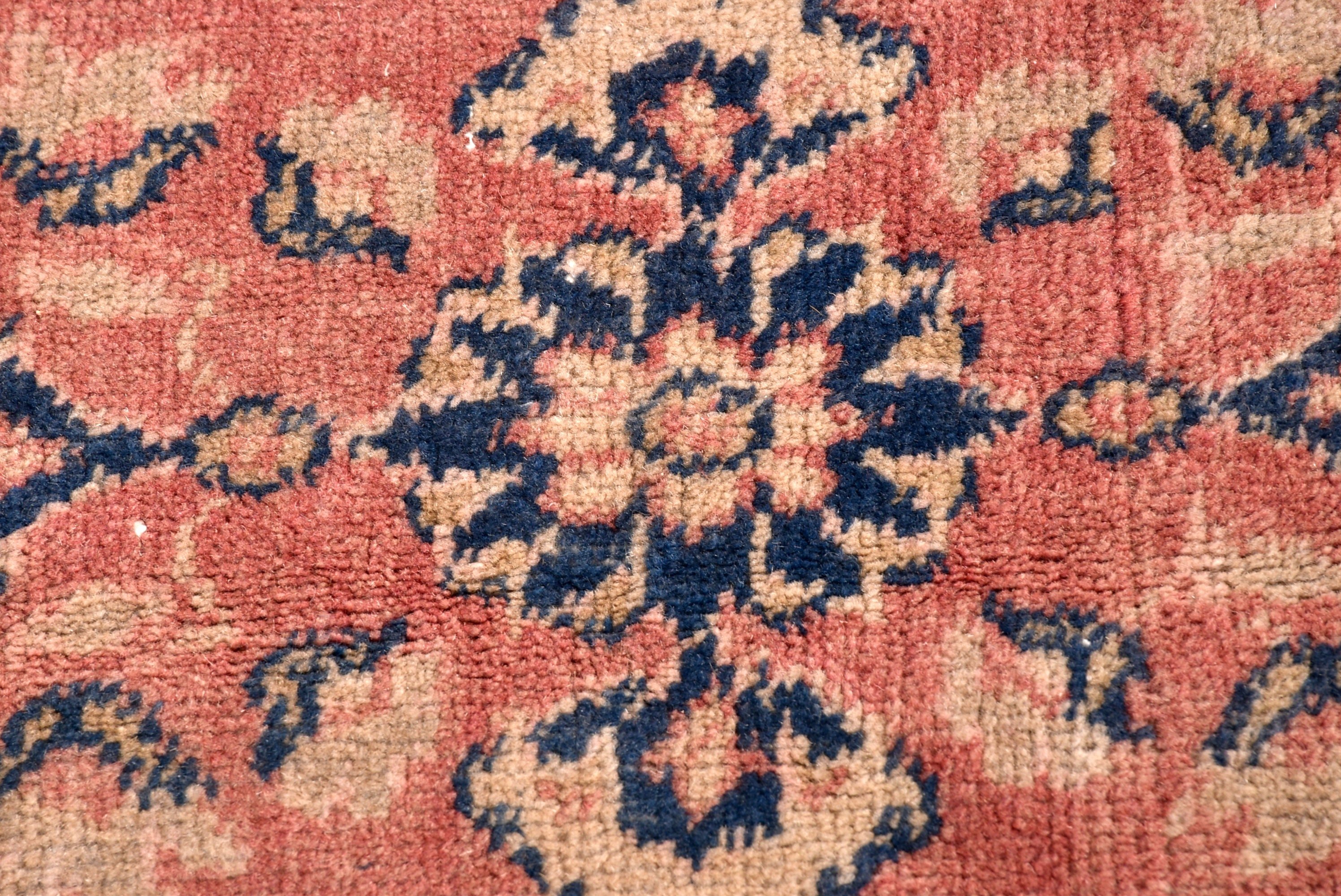 Vintage Halılar, Kırmızı Geometrik Halılar, Yemek Odası Halısı, Türk Halısı, Açıklama Halıları, Geometrik Halılar, 5.9x10.5 ft Büyük Halı, Büyük Vintage Halı