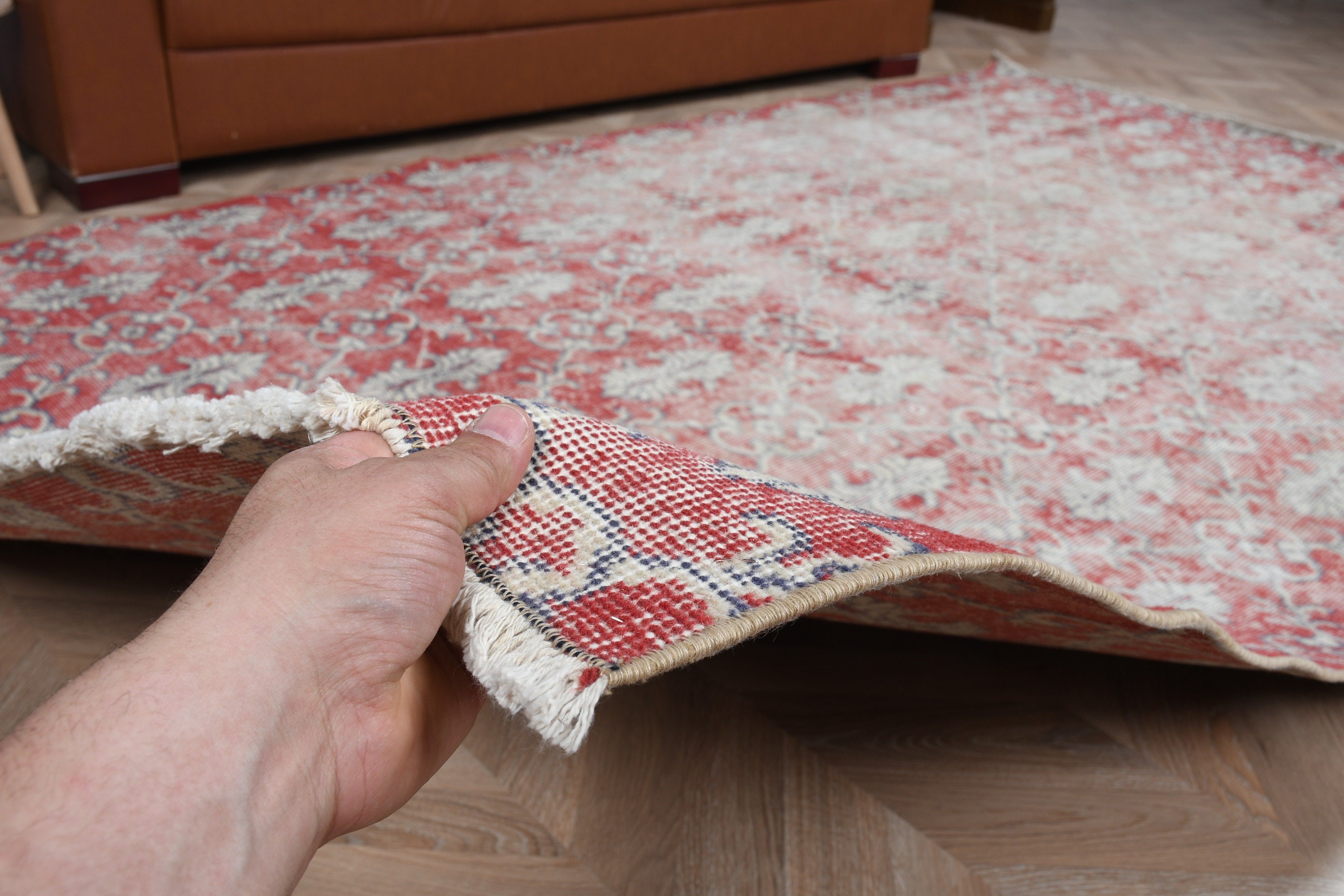 Salon Rug, Dining Room Rug, Turkish Rugs, Vintage Rug, Wool Rug, 5.3x8.9 ft Large Rug, Rugs for Bedroom, Kitchen Rugs, Red Kitchen Rug