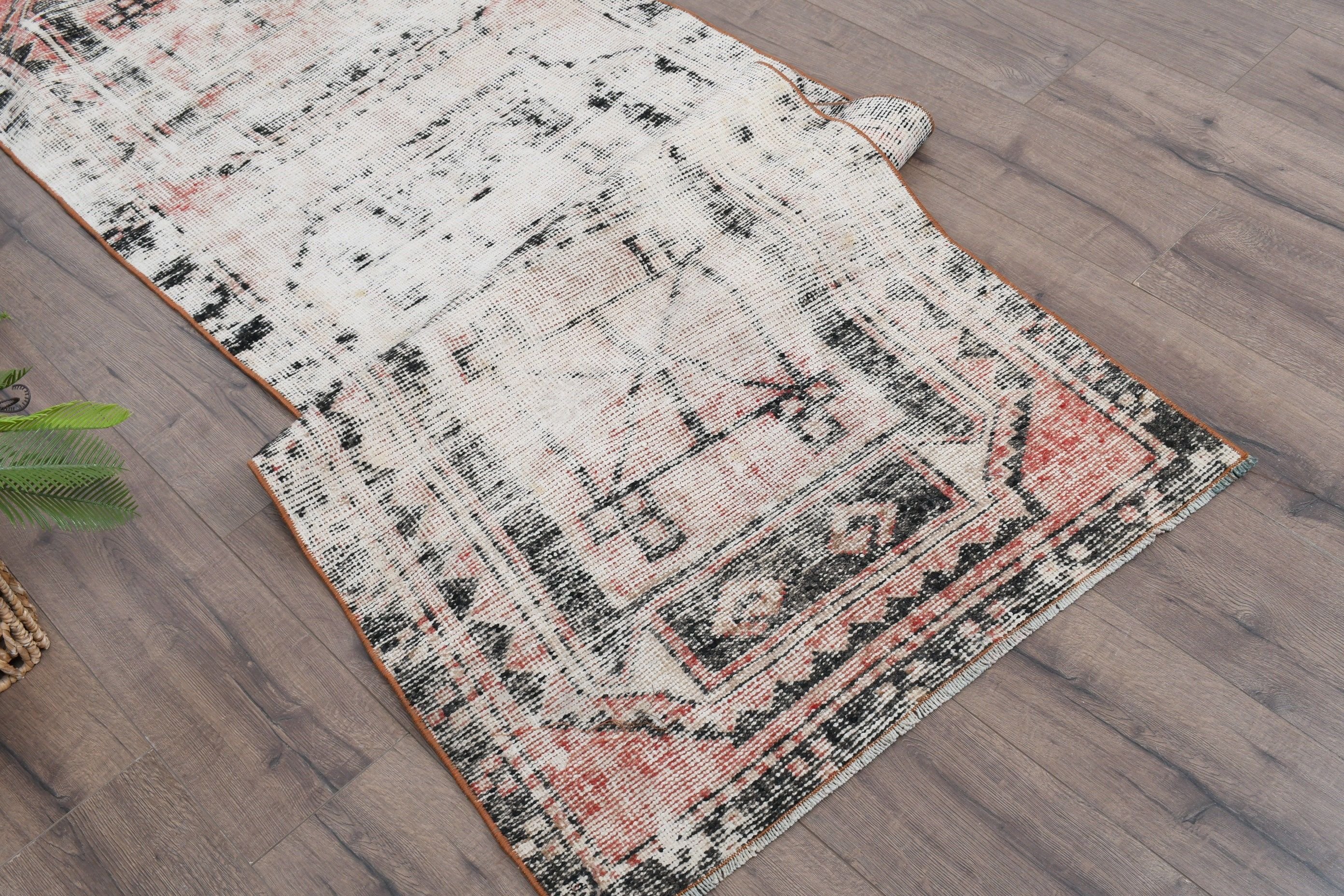 Antika Halı, Koridor Halıları, Tasarımcı Halıları, Bej Fas Halısı, Koridor Halısı, Vintage Halılar, 2,8x8,8 ft Yolluk Halısı, Mutfak Halısı, Türk Halısı