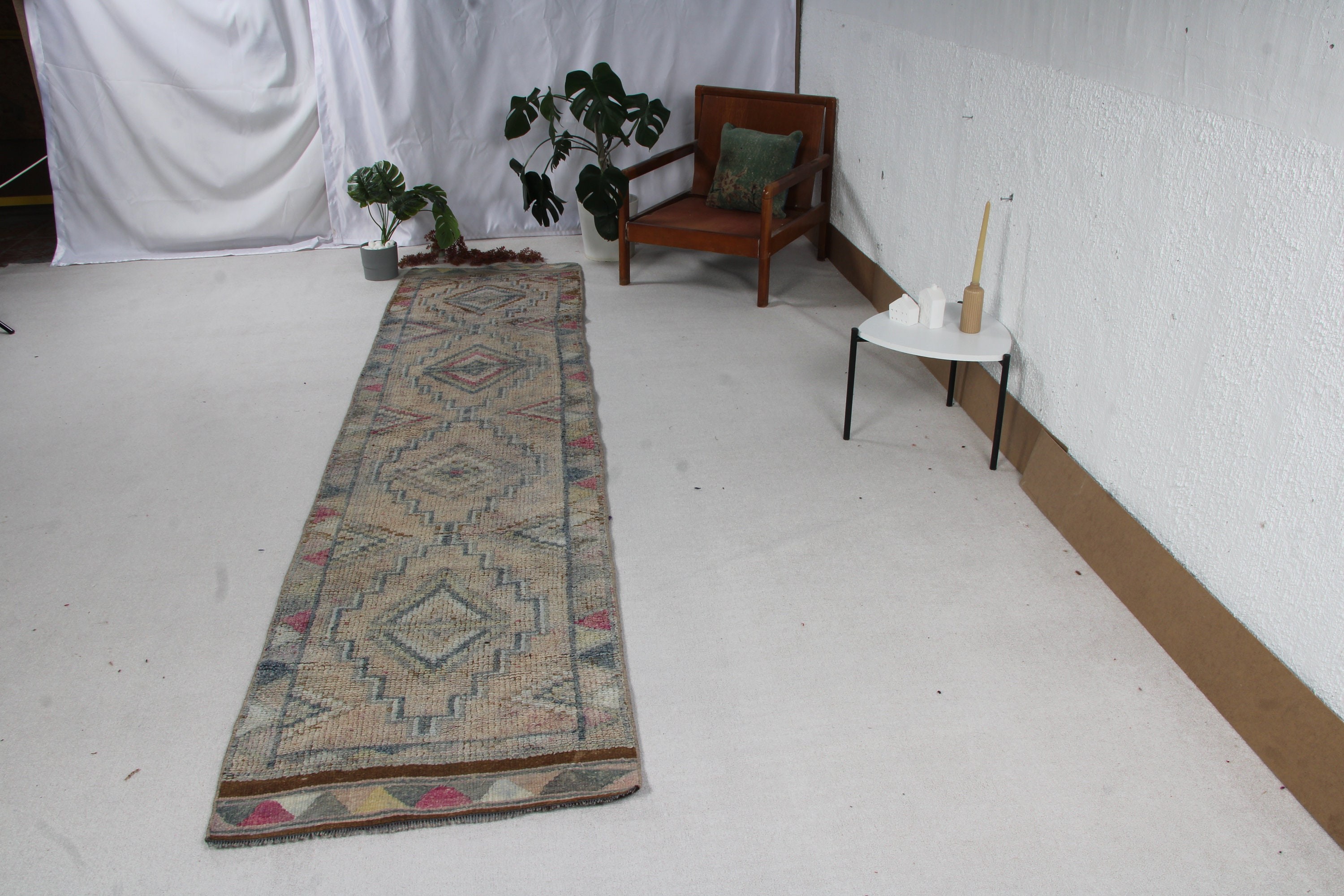 Mutfak Halıları, Beyaz Nötr Halılar, Vintage Halı, Türk Halıları, 2,6x11,2 ft Runner Halıları, Açıklama Halıları, Yatak Odası Halısı, Beni Ourain Runner Halısı