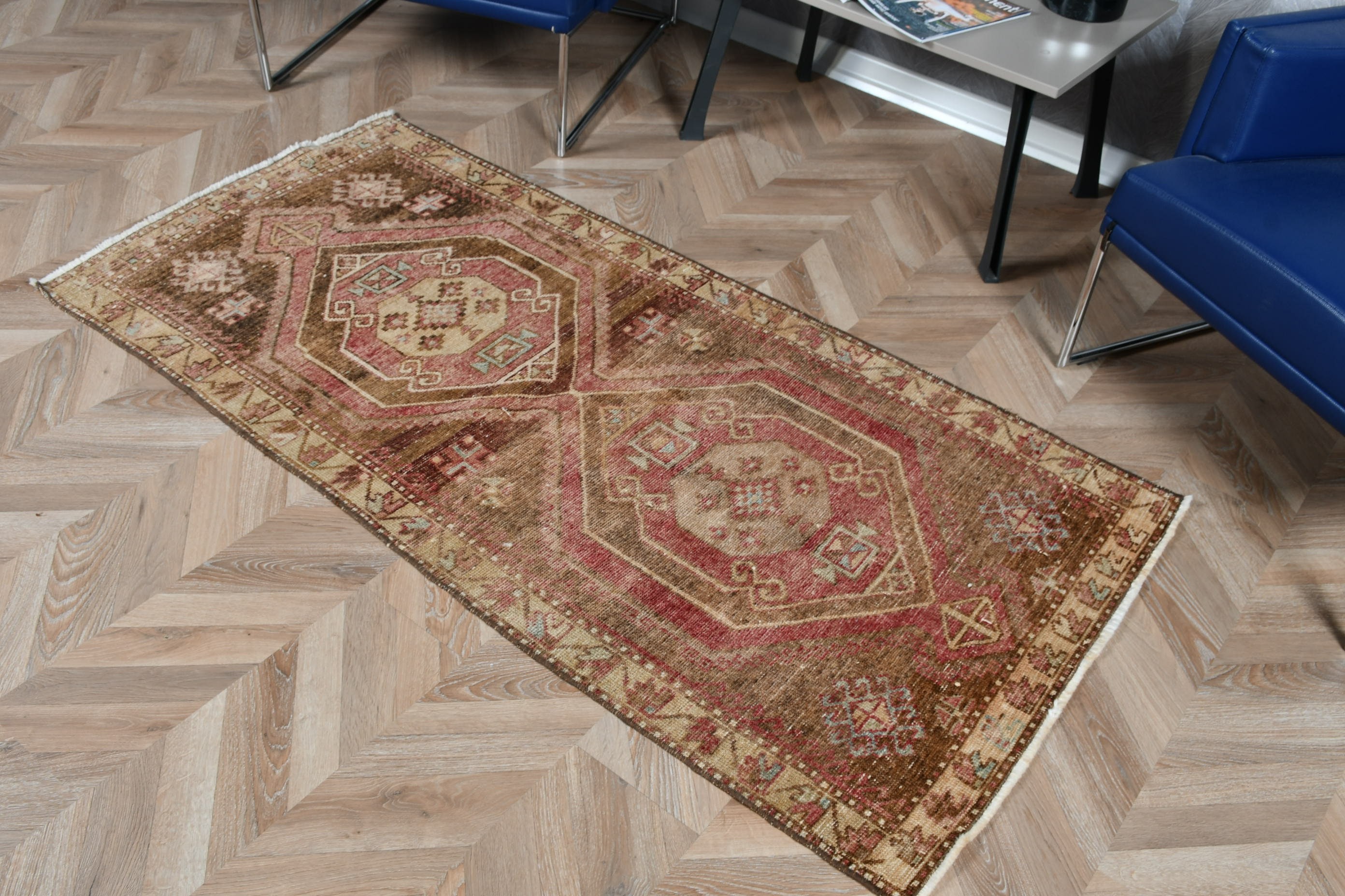 Kitchen Rug, Vintage Rug, 2.9x5.7 ft Accent Rugs, Purple Anatolian Rugs, Eclectic Rug, Bedroom Rugs, Antique Rug, Turkish Rug