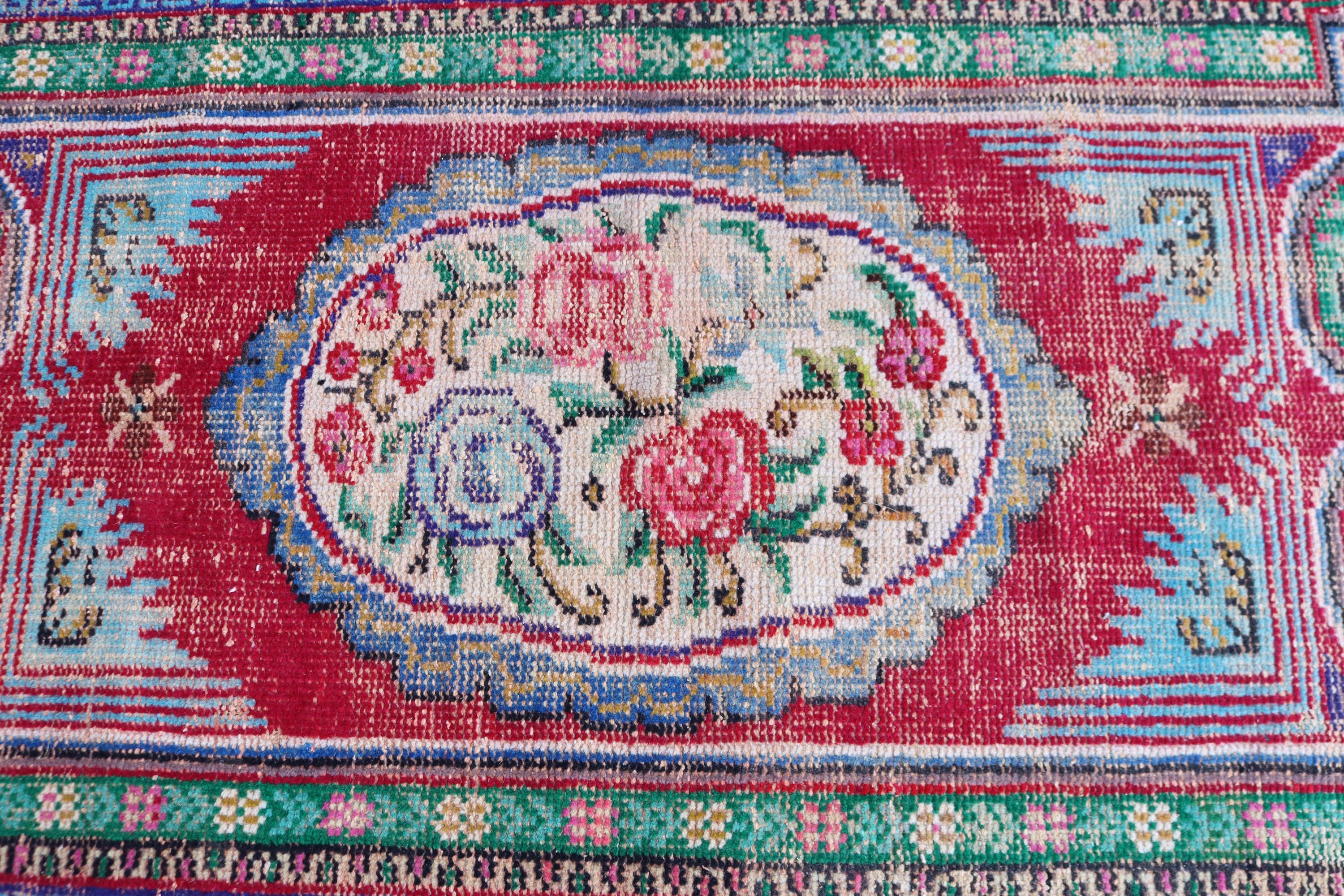 Bath Rugs, Neutral Rugs, Nursery Rugs, Vintage Rugs, Rugs for Entry, Red Statement Rugs, Turkish Rugs, 2.8x4.9 ft Small Rug