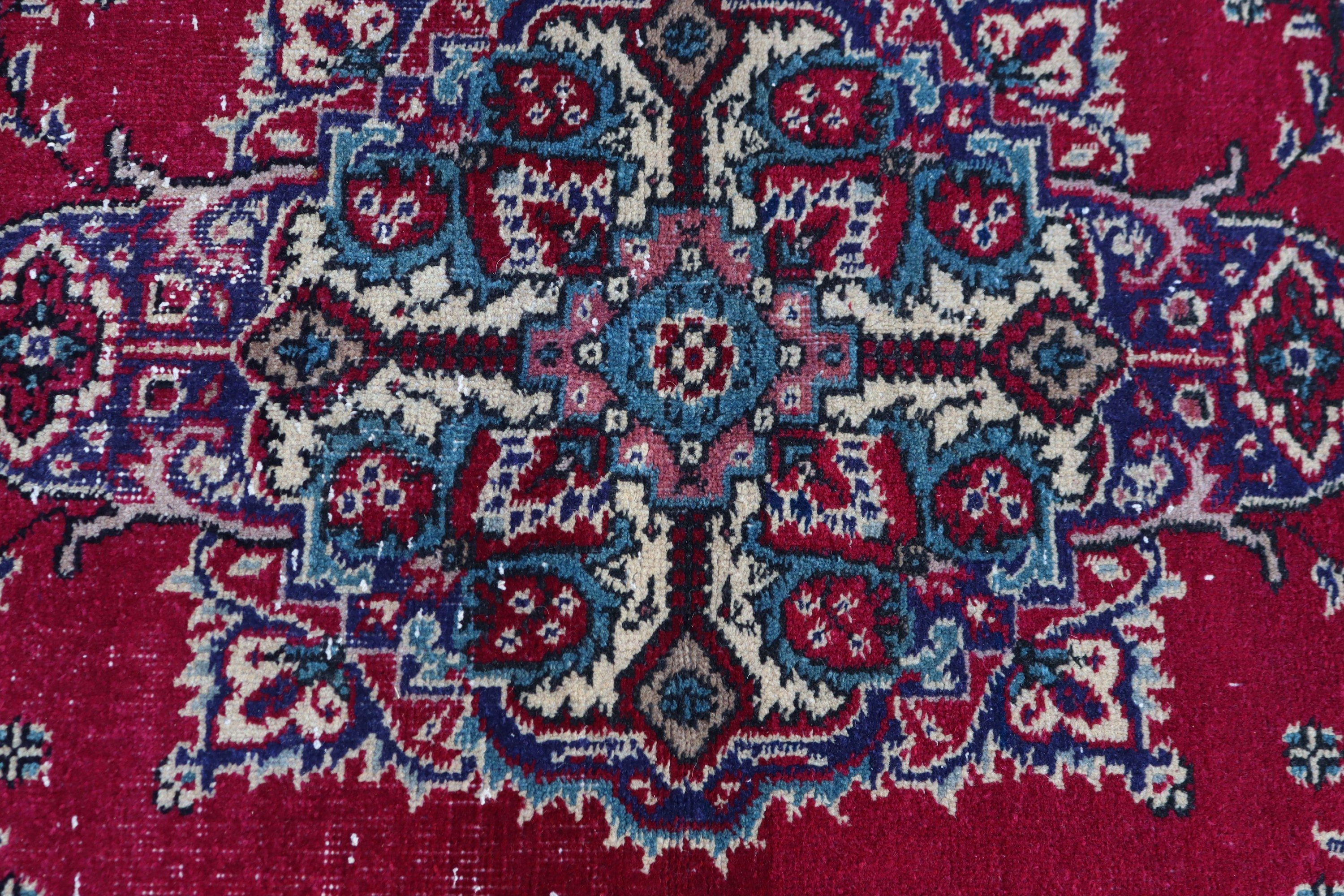 Mutfak Halısı, Türk Halıları, Yatak Odası Halıları, Lüks Halı, Yemek Odası Halısı, Vintage Halılar, 3,9x7,2 ft Alan Halıları, Kırmızı Düz ​​Dokuma Halı, Modern Halılar