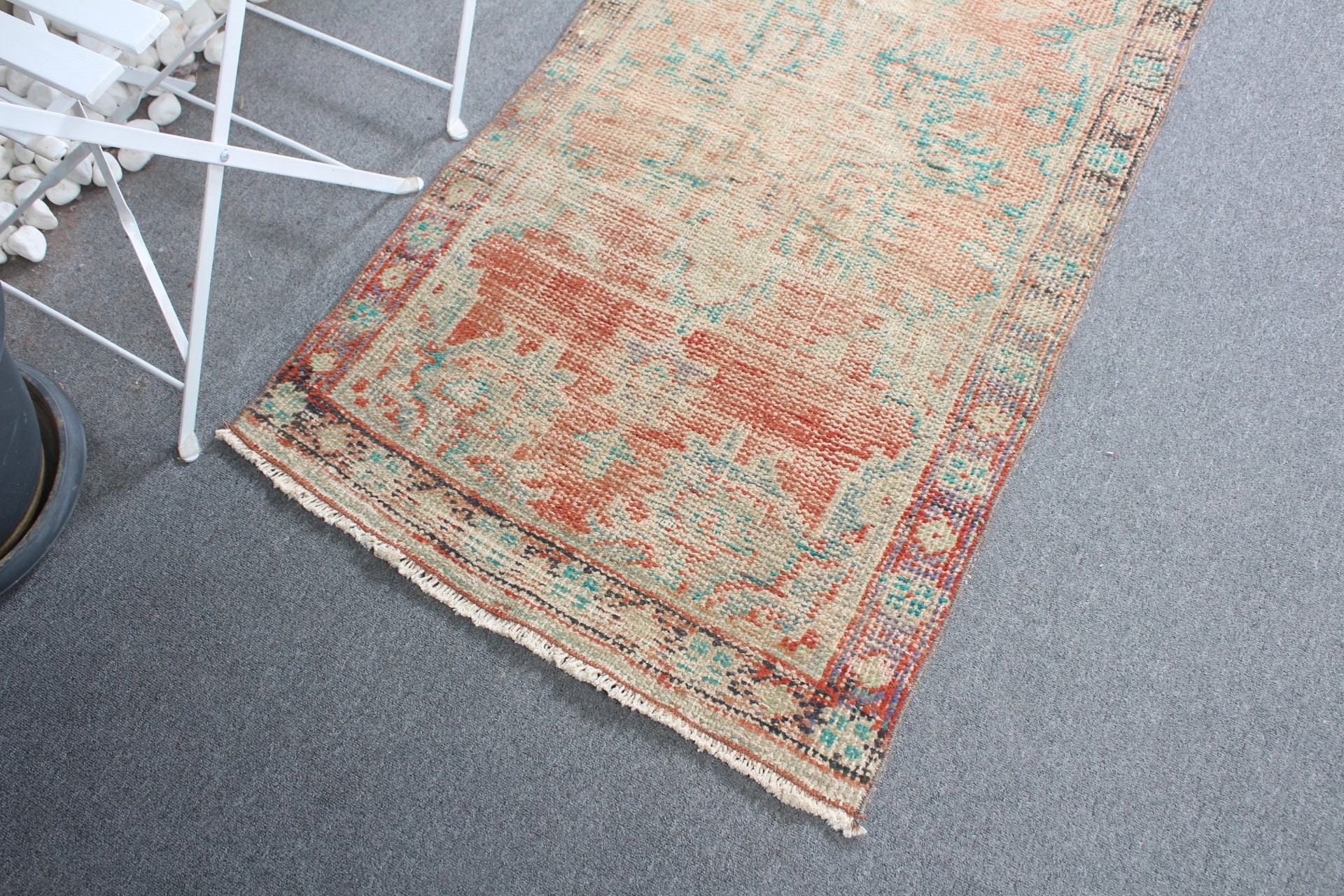 Turkish Rug, Antique Rug, Red Bedroom Rug, Bath Rug, Moroccan Rug, Vintage Rug, 2.5x4.6 ft Small Rug, Bathroom Rug, Rugs for Car Mat