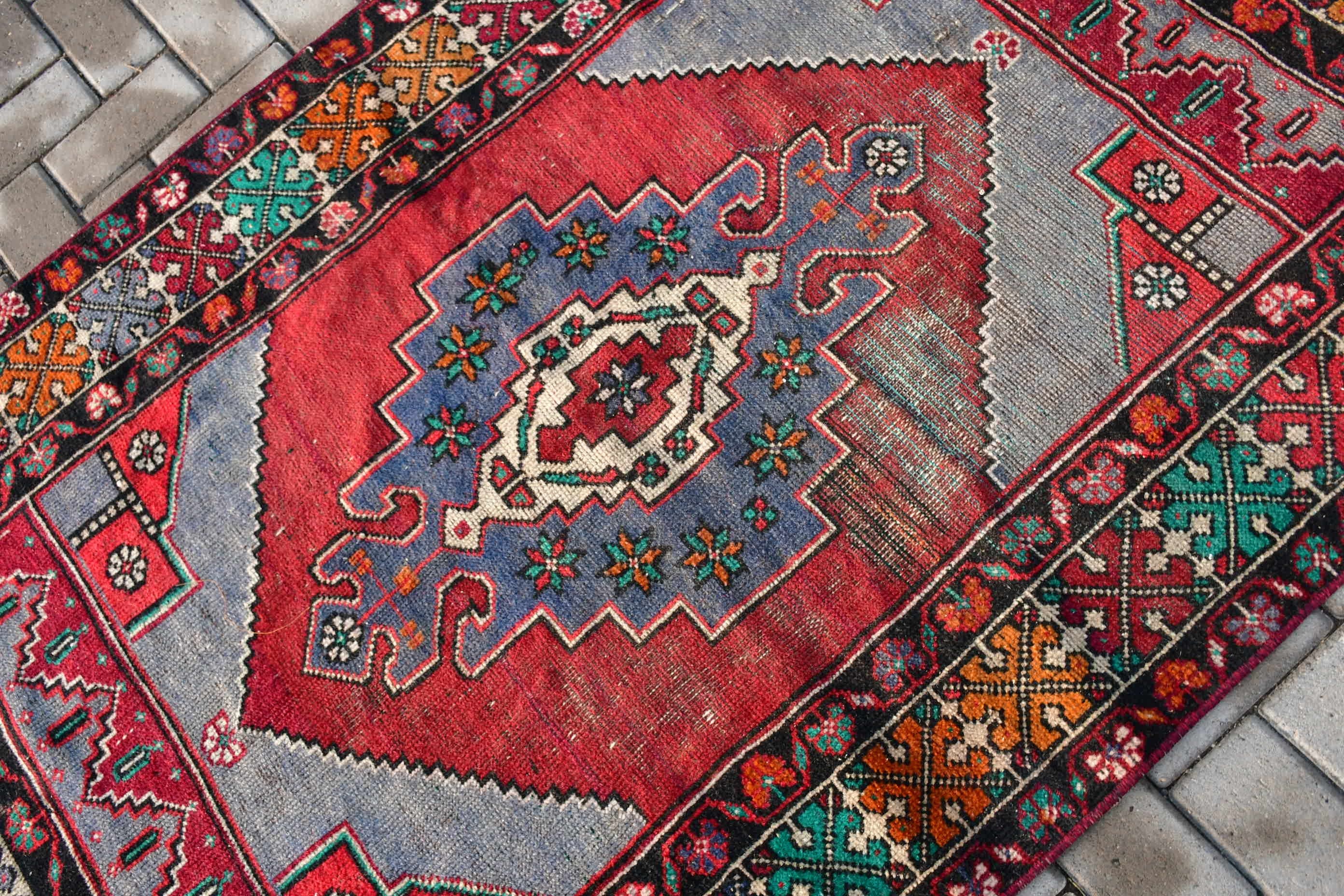 Nursery Rug, Vintage Rugs, Red Bedroom Rugs, Turkish Rug, Kitchen Rug, 3.9x5.9 ft Accent Rugs, Floor Rugs, Rugs for Kitchen, Cool Rug