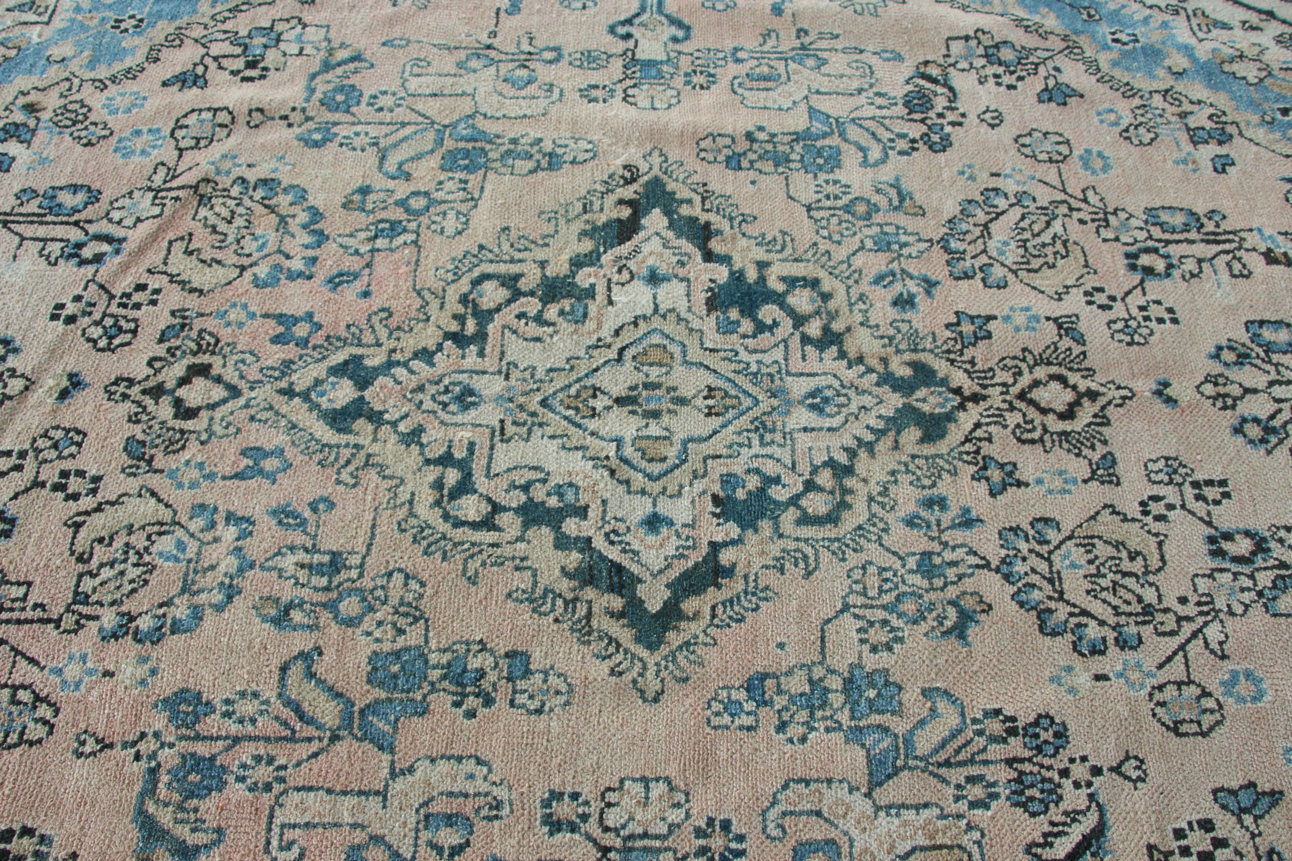 Türk Halısı, Salon Halısı, Anadolu Halıları, Pembe Modern Halı, Vintage Halılar, Salon Halıları, 8.3x11.2 ft Büyük Boy Halı, Modern Halılar, Salon Halıları