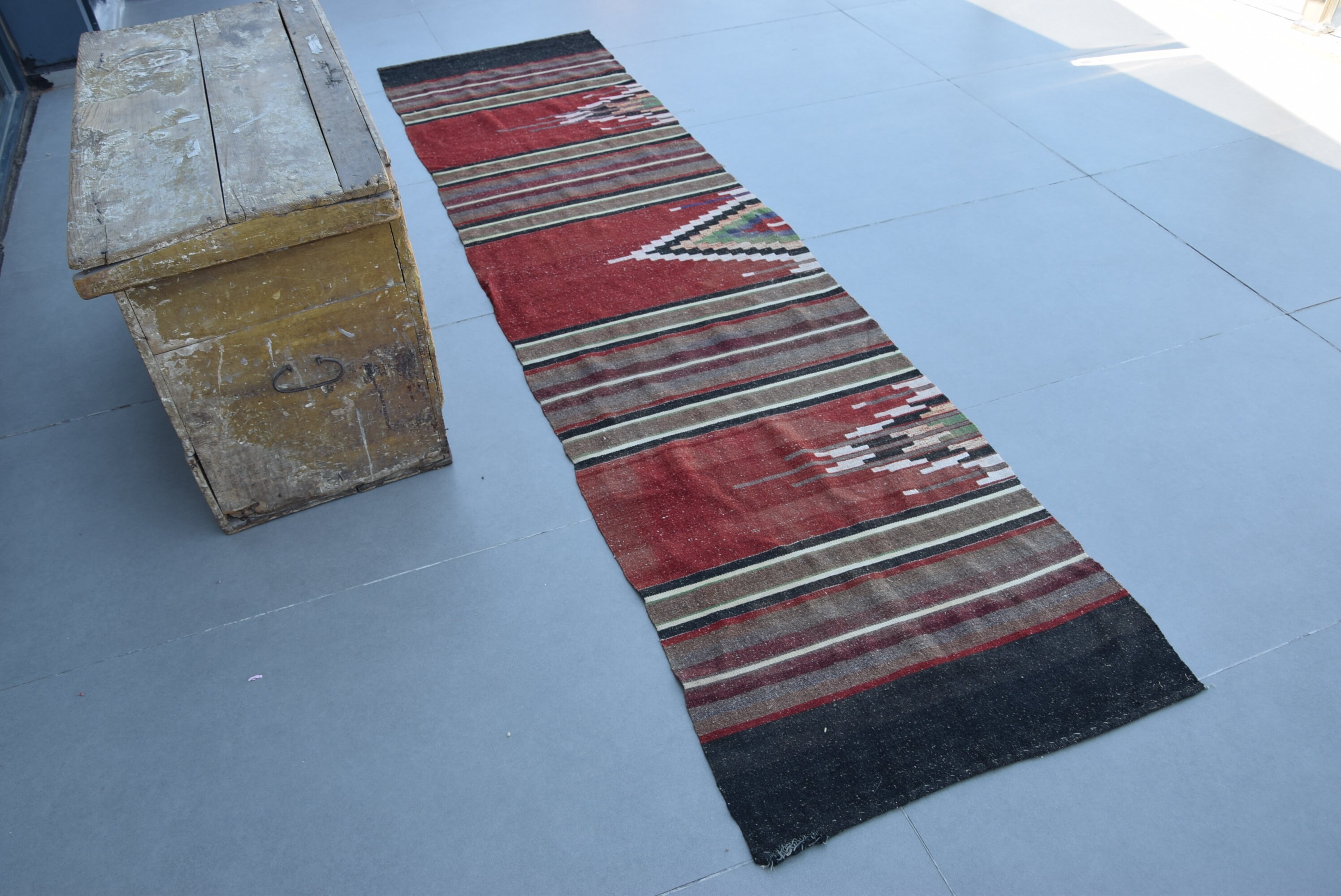 Türk Halısı, 2.1x8.4 ft Runner Halısı, Vintage Halı, Siyah Soğuk Halılar, Soğuk Halı, Antika Halı, Merdiven Halıları, Kilim, Mutfak Halıları, Mutfak Halıları