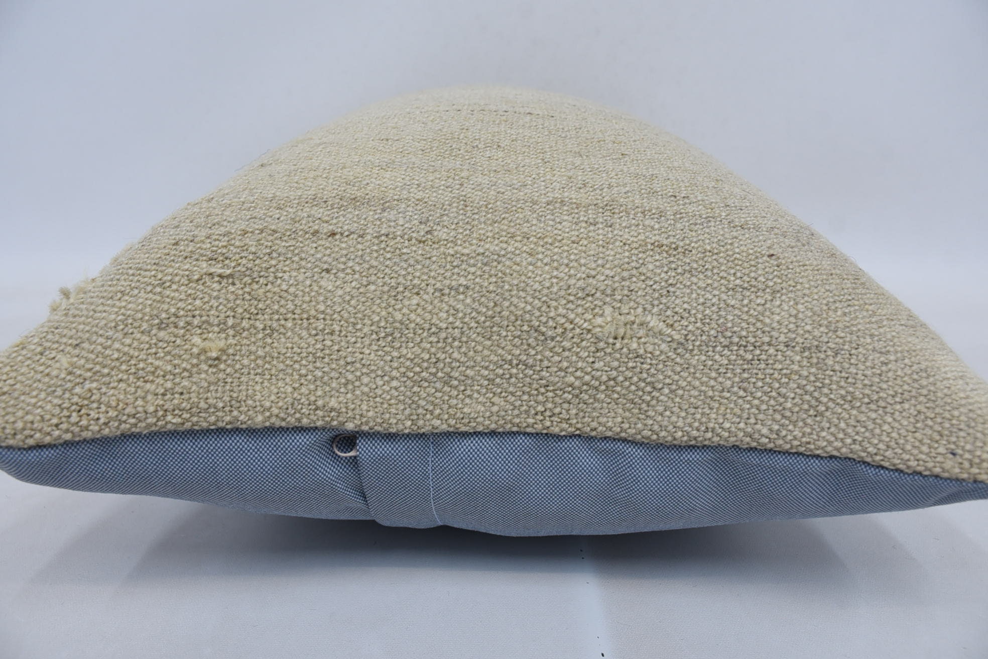 Vintage Kilim Throw Pillow, Kilim Pillow, Nautical Throw Pillow Cover, 16"x24" Beige Cushion Case, Turkish Pillow