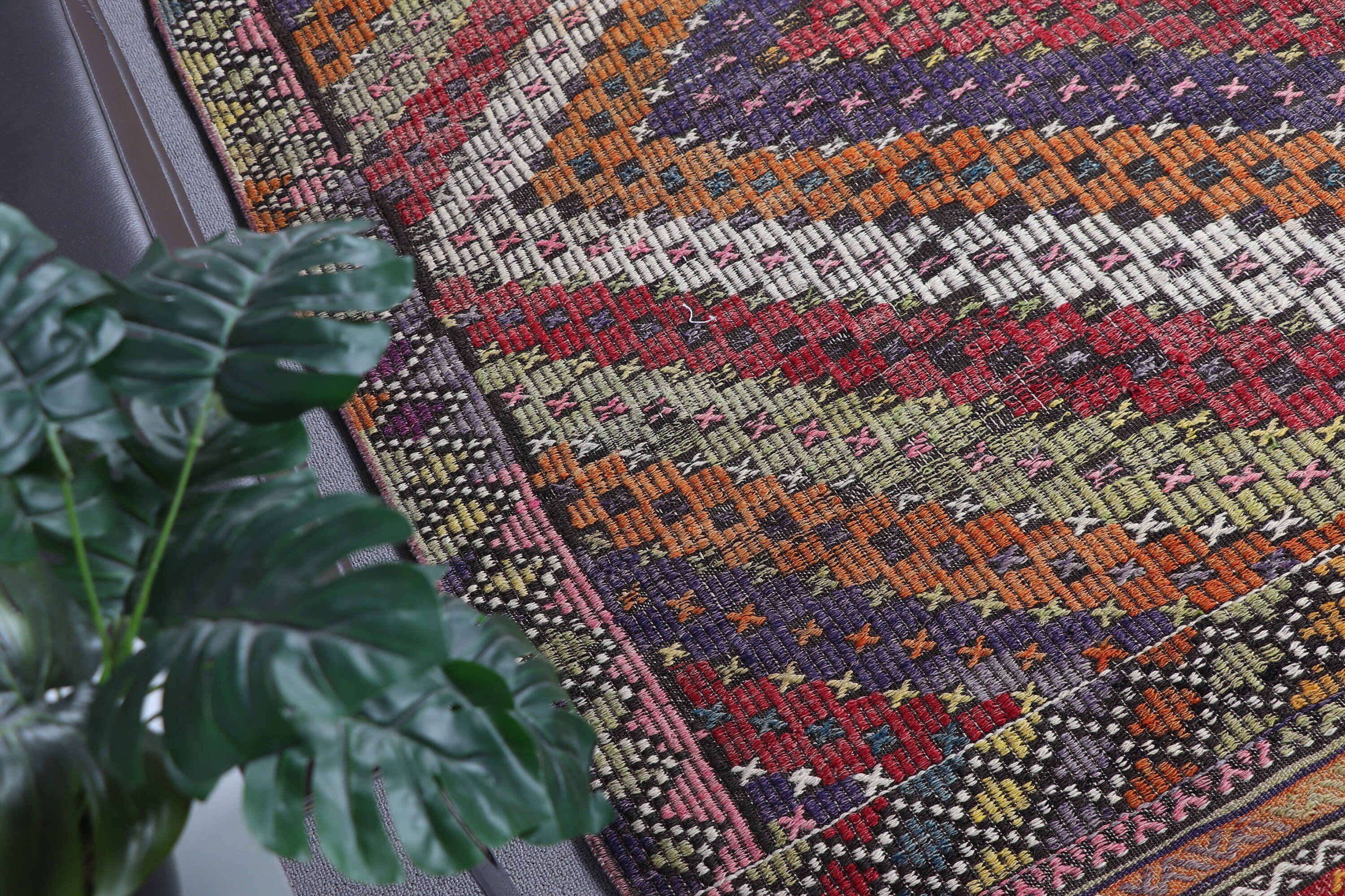 Kilim, Oushak Halıları, Eskitilmiş Halı, Oryantal Halılar, Yatak Odası Halısı, Salon Halısı, Yeşil Yün Halıları, Türk Halısı, 5.4x8.6 ft Büyük Halı, Vintage Halı