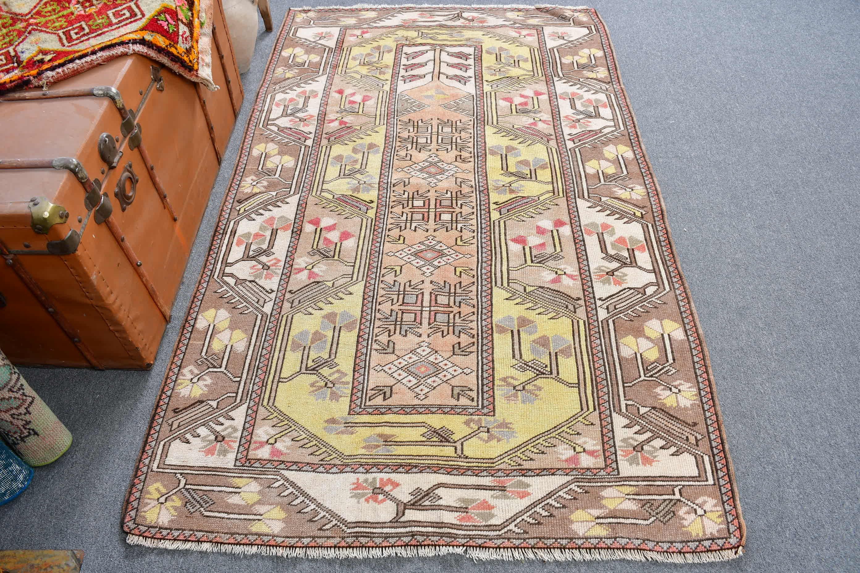 Giriş Halısı, 3,8x6,1 ft Aksan Halıları, Estetik Halı, Vintage Halılar, Yatak Odası Halısı, Oushak Halısı, Türk Halısı, Mutfak Halıları, Oryantal Halılar