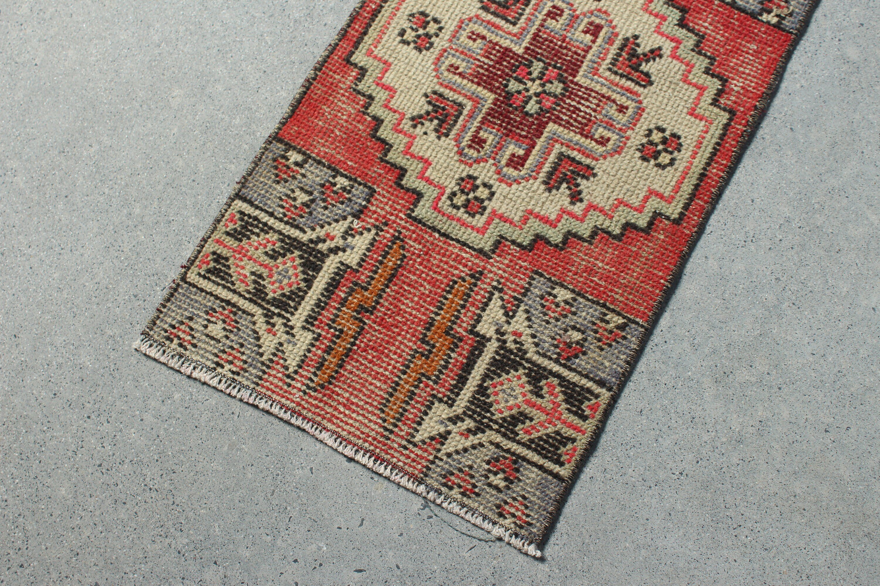 Ev Dekor Halısı, Kırmızı Oushak Halısı, Araba Paspas Halıları, Çocuk Odası Halıları, 1.4x2.7 ft Küçük Halı, Çocuk Halısı, Vintage Halı, Türk Halısı