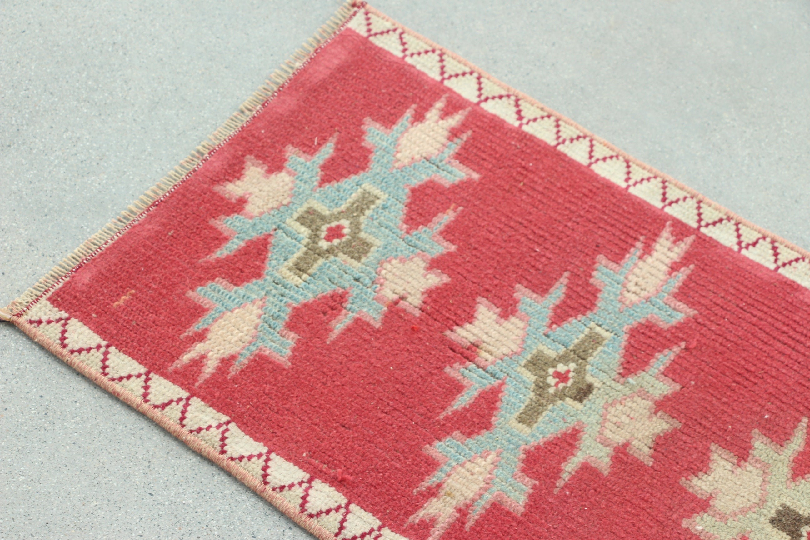 1.4x2.1 ft Small Rugs, Vintage Rug, Turkish Rug, Cool Rugs, Small Vintage Rug, Red Moroccan Rugs, Home Decor Rugs, Bohemian Rug, Entry Rugs