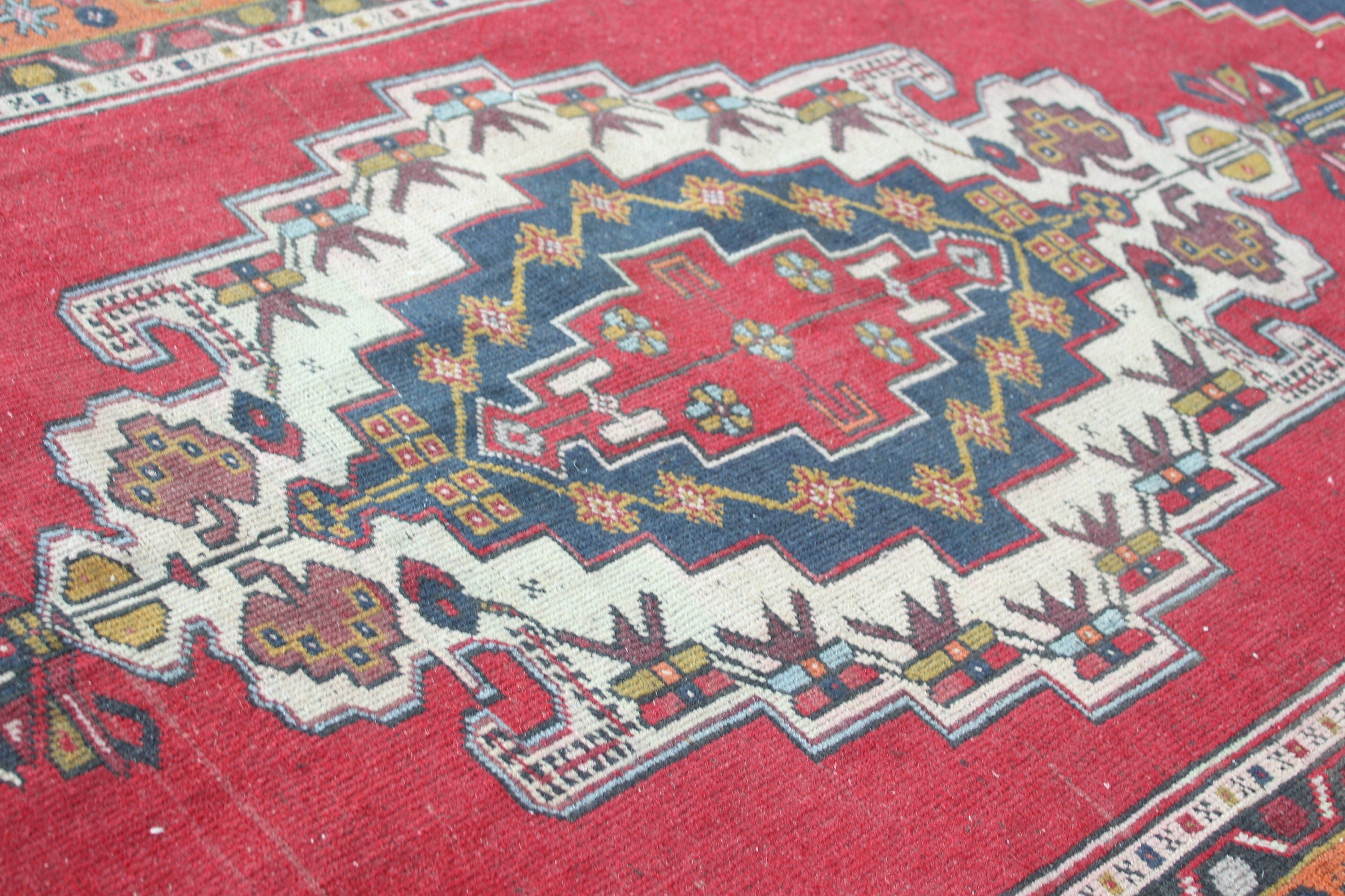 4.8x8.4 ft Large Rug, Moroccan Rug, Red Home Decor Rug, Turkish Rug, Salon Rug, Dining Room Rugs, Vintage Rugs, Abstract Rug, Antique Rug