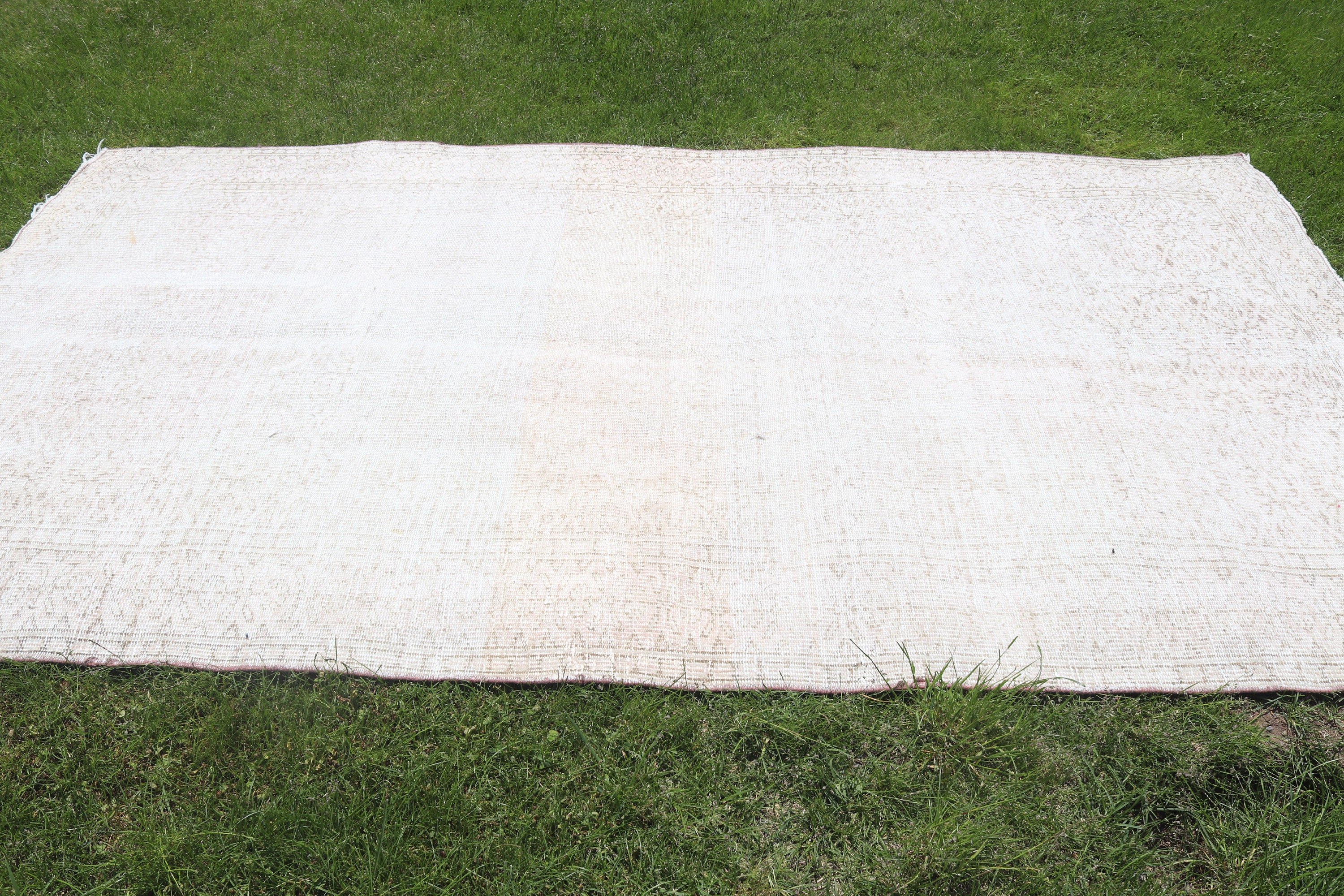 Türk Halıları, Oturma Odası Halıları, Vintage Halı, Ev Dekorasyonu Halıları, 5.2x9.3 ft Büyük Halı, Bej Mutfak Halıları, Salon Halıları