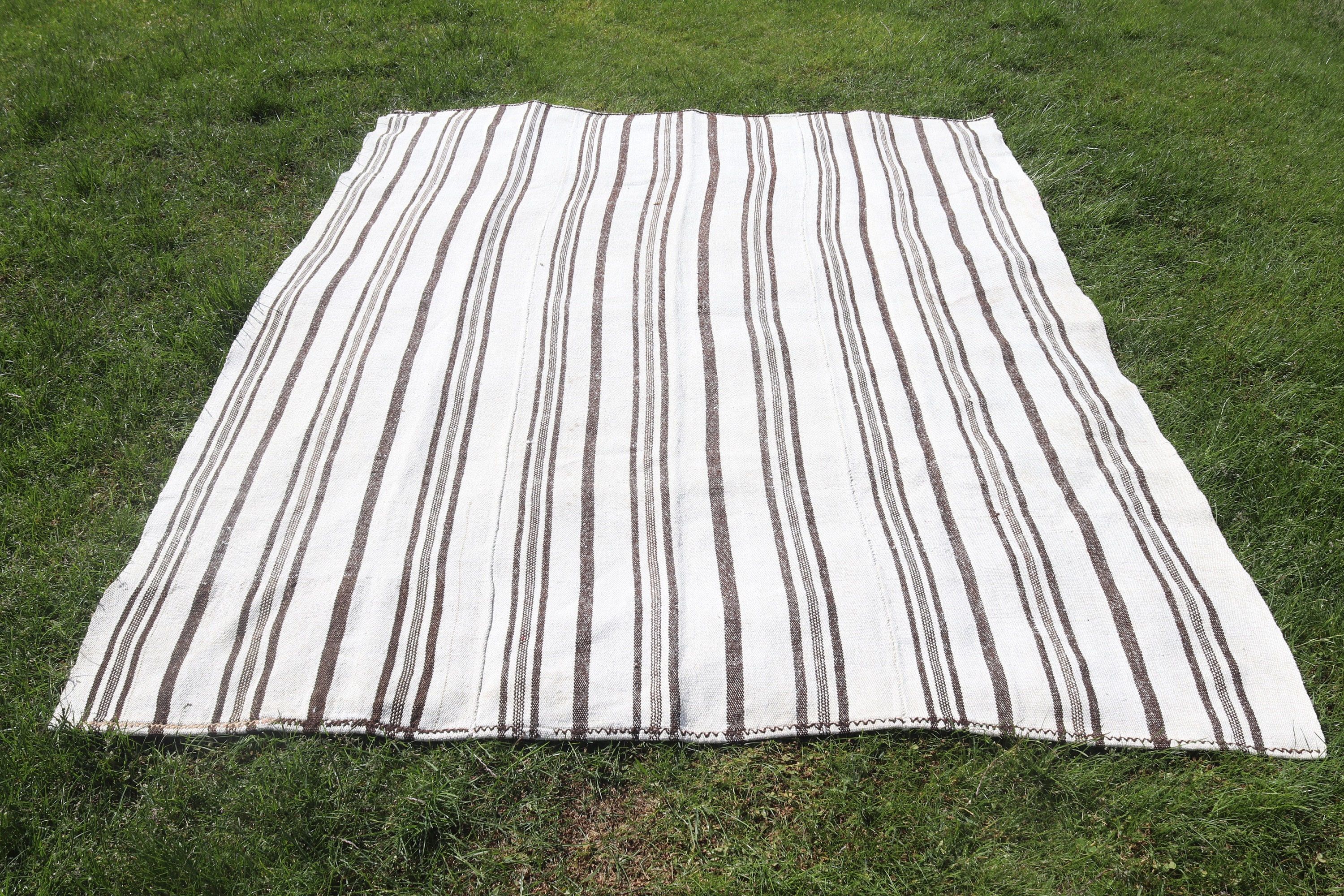 Türk Halıları, Nötr Halılar, Büyük Oushak Halısı, Vintage Halılar, Kilim, Bej Antika Halılar, 6x8 ft Büyük Halılar, Açıklama Halıları, Yemek Odası Halısı