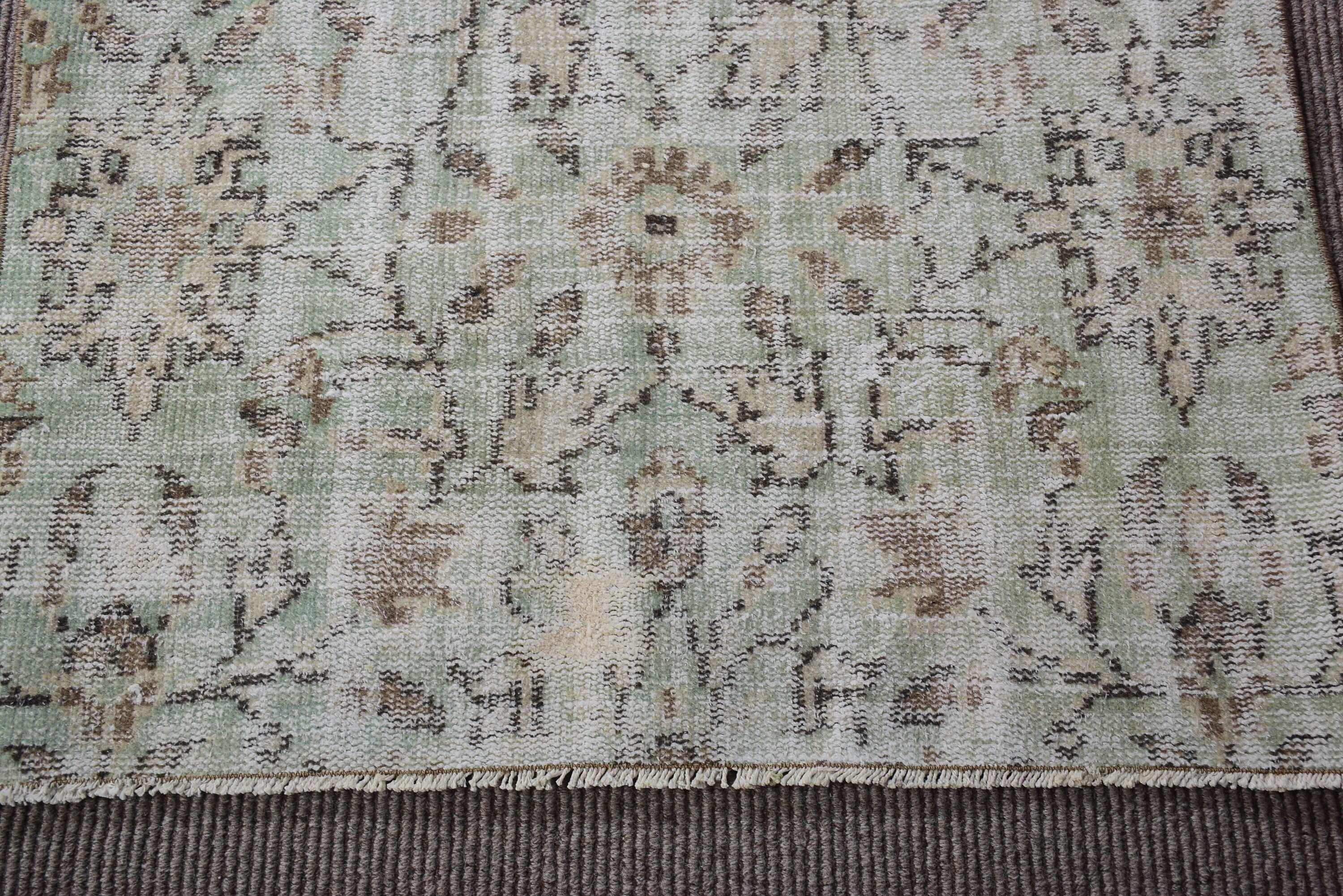 Vintage Rugs, 3x6.4 ft Accent Rug, Green Antique Rug, Antique Rug, Luxury Rug, Nursery Rugs, Aztec Rugs, Vintage Accent Rugs, Turkish Rug