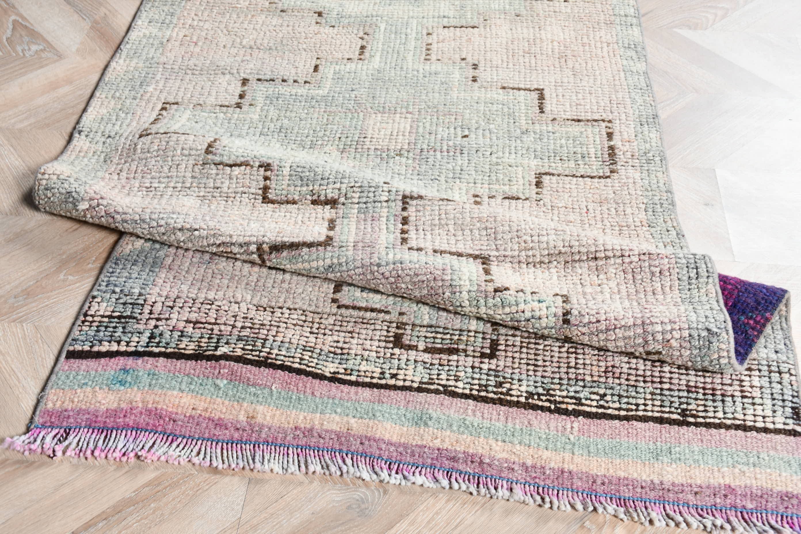 Mutfak Halıları, Vintage Halılar, Türk Halısı, Merdiven Halıları, Özel Halı, Pembe Mutfak Halıları, 2.8x10.1 ft Runner Halısı, Oryantal Halı, Anadolu Halısı