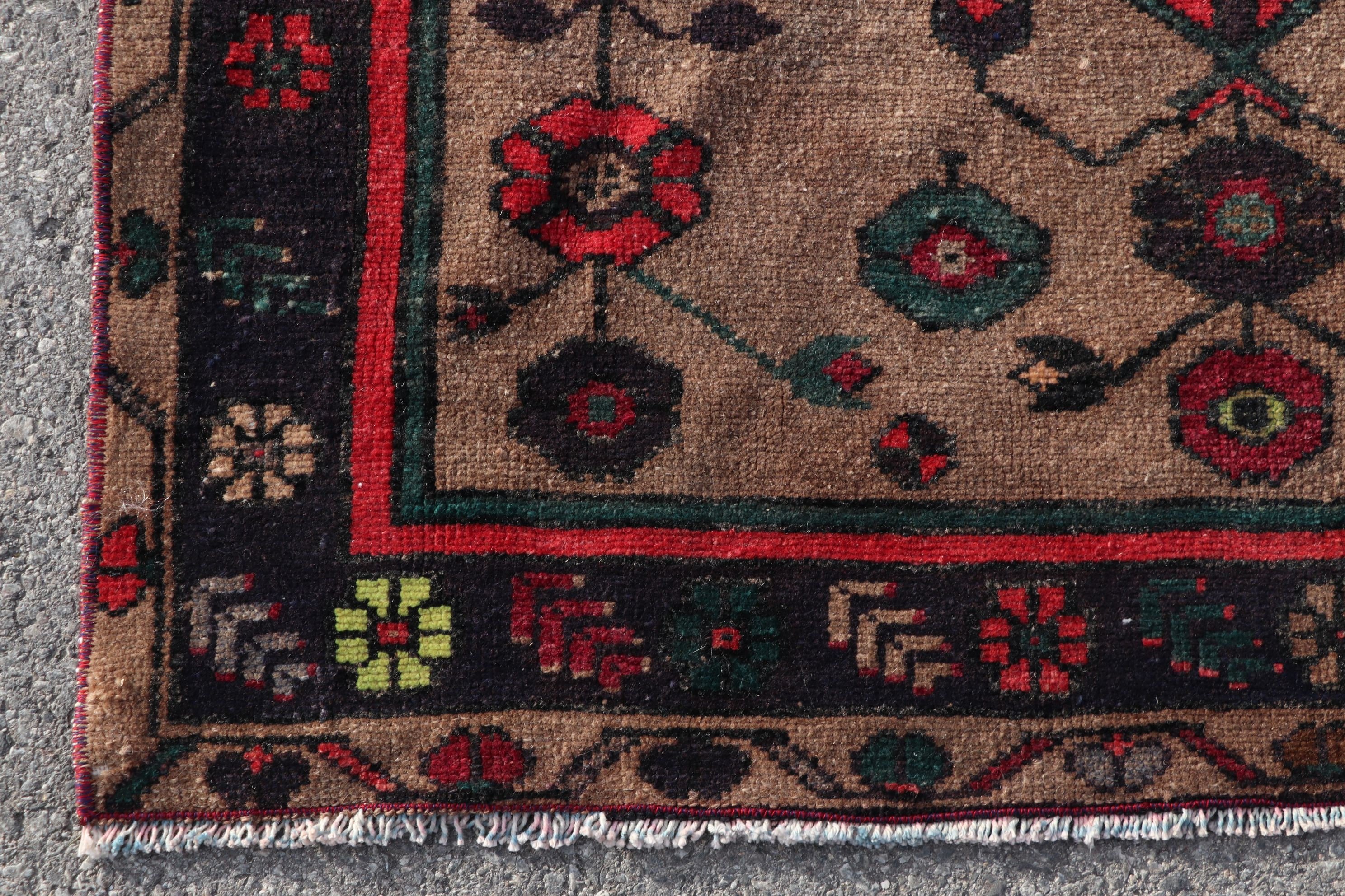 Rugs for Nursery, Anatolian Rugs, Turkish Rug, Vintage Rug, Floor Rug, Nursery Rug, Black Floor Rugs, 3.4x6.3 ft Accent Rugs, Entry Rug