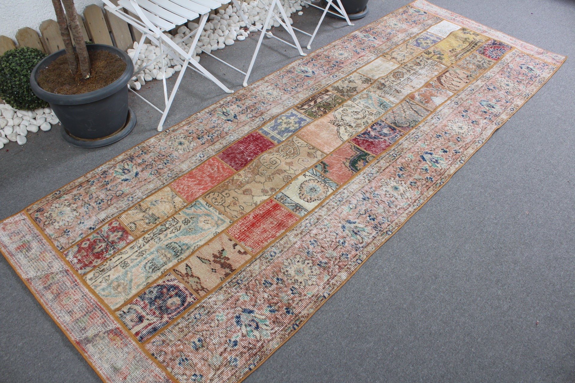 Türk Halısı, Vintage Halılar, Gökkuşağı Yer Halıları, Mutfak Halıları, 3,5x9,4 ft Runner Halıları, Koridor Halısı, Sanat Halısı, Koridor Halıları, Fas Halısı