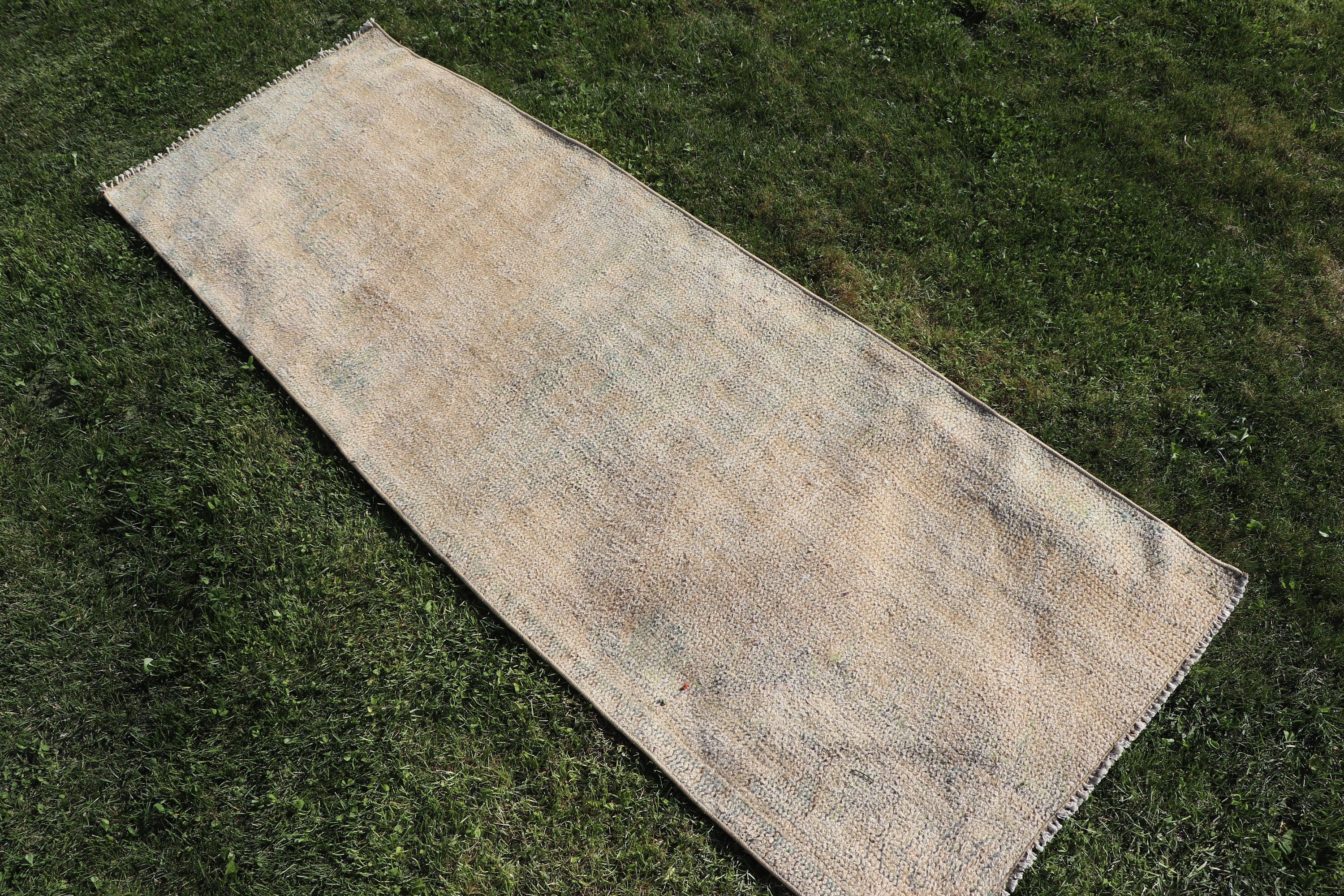 Vintage Rug, Vintage Runner Rugs, Kitchen Rugs, Handmade Rugs, 2.1x6 ft Runner Rug, Wool Rugs, Beige Floor Rugs, Antique Rugs, Turkish Rug