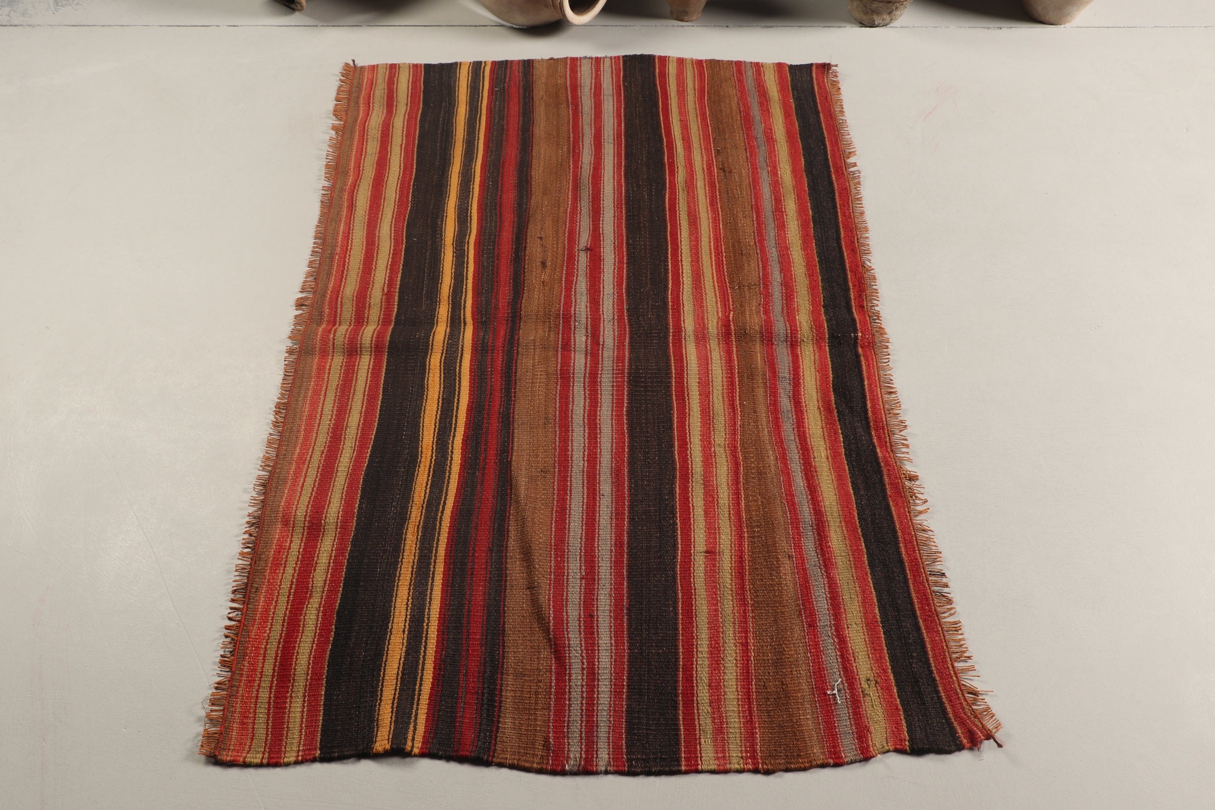 Ev Dekorasyonu Halısı, Türk Halıları, Yatak Odası Halısı, Vintage Halı, Giriş Halıları, Kilim, 4,9x3,1 ft Accent Halı, Oushak Halıları, Siyah Oushak Halısı, Parlak Halı