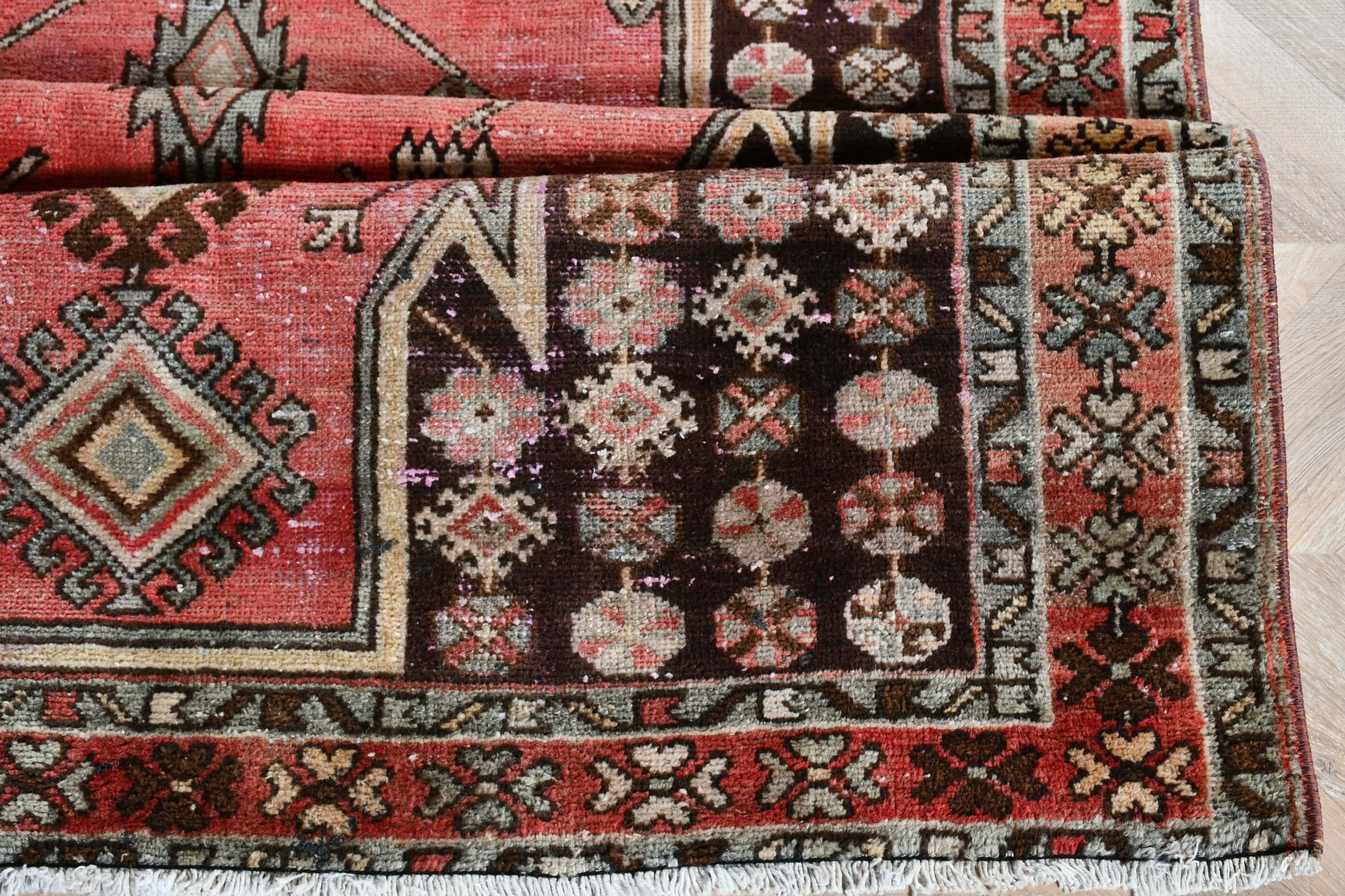Floor Rug, Turkish Rug, Bedroom Rug, 4x6.3 ft Area Rug, Rugs for Indoor, Wool Rug, Vintage Rug, Orange Moroccan Rugs, Nursery Rugs