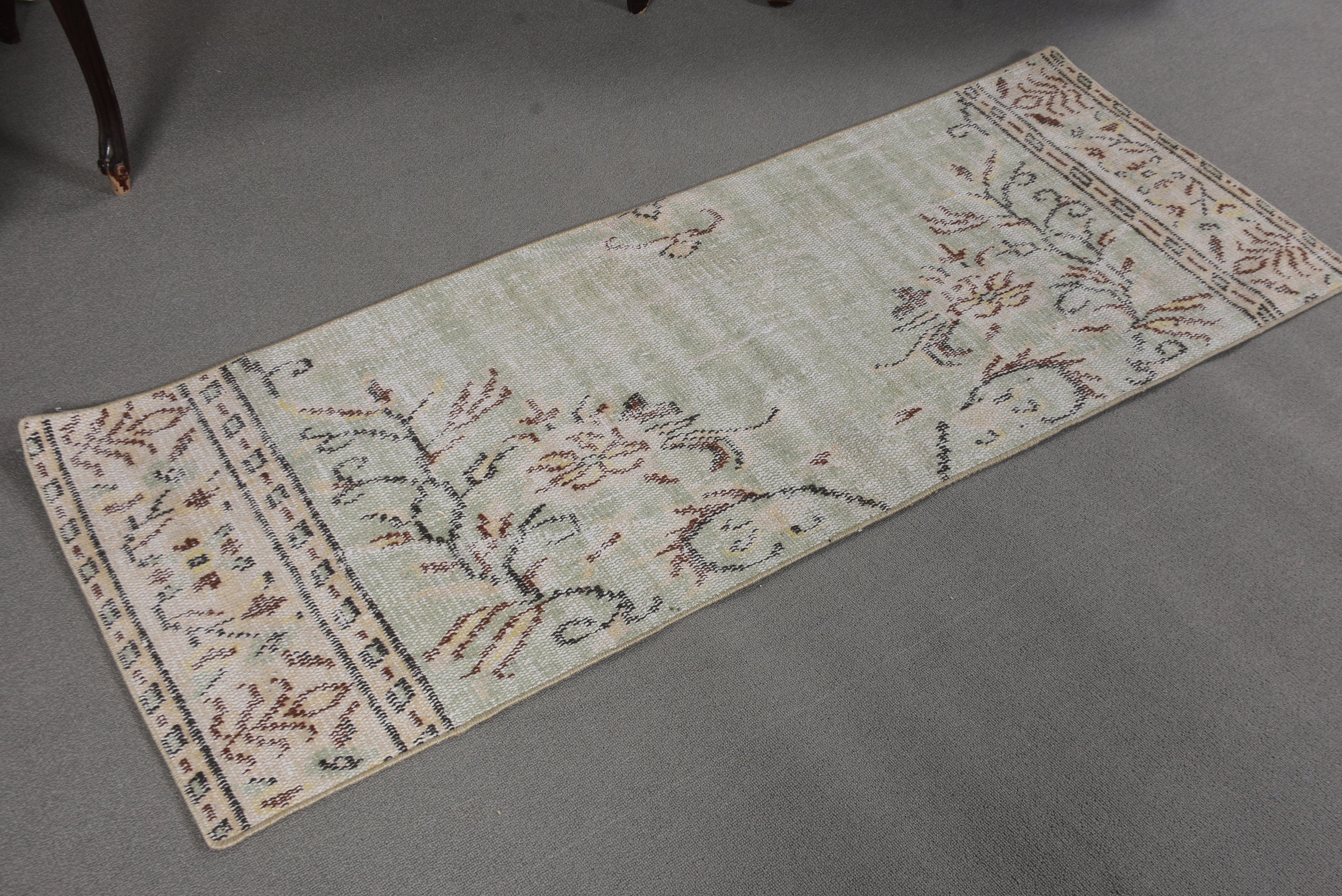 Beige Flatweave Rug, Beni Ourain Runner Rugs, Vintage Rugs, Neutral Rugs, Long Runner Rugs, Turkish Rug, 2x5.1 ft Runner Rug, Oriental Rug