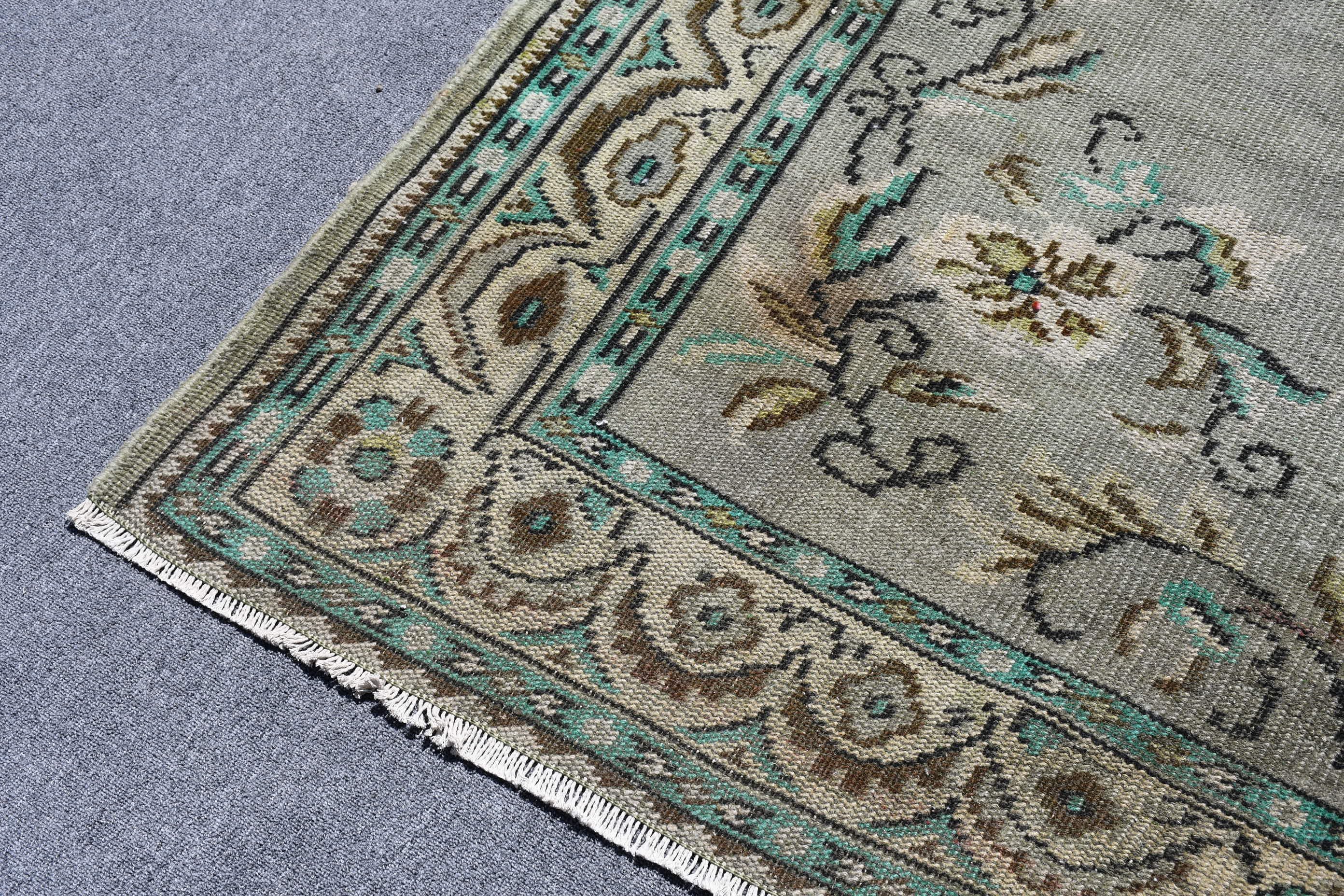 Floor Rug, Salon Rug, Anatolian Rug, Turkish Rugs, Vintage Rug, Rugs for Salon, Dining Room Rug, 6x9.6 ft Large Rugs, Green Anatolian Rug