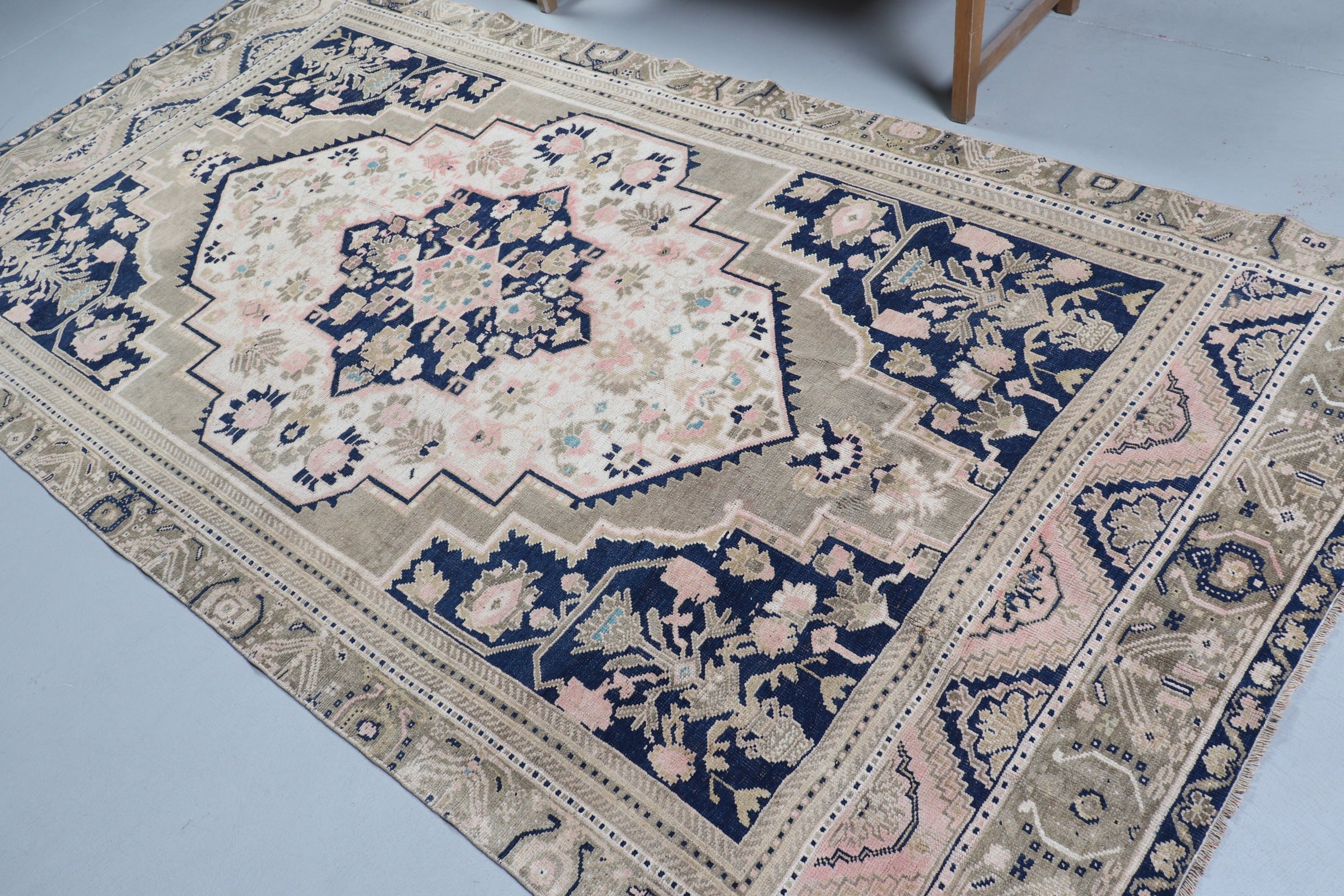 Living Room Rug, Beige Floor Rug, Cool Rug, Rugs for Bedroom, Floor Rugs, Bedroom Rug, Turkish Rugs, Vintage Rug, 5.2x10.3 ft Large Rug
