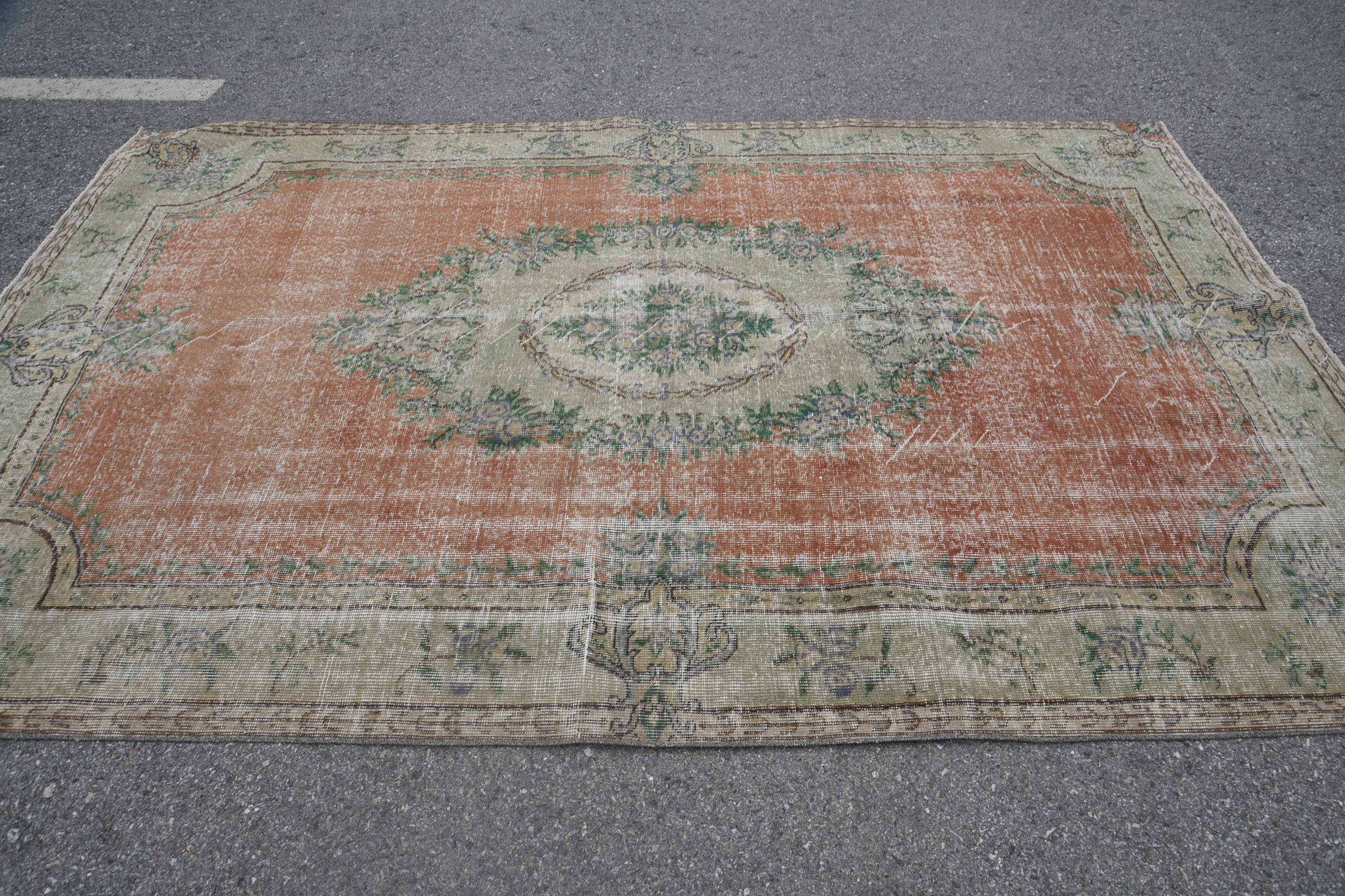 Large Wool Rug Rugs, Wool Rug, 6.2x9.6 ft Large Rug, Living Room Rugs, Moroccan Rug, Vintage Rug, Rugs for Salon, Bedroom Rug, Turkish Rugs