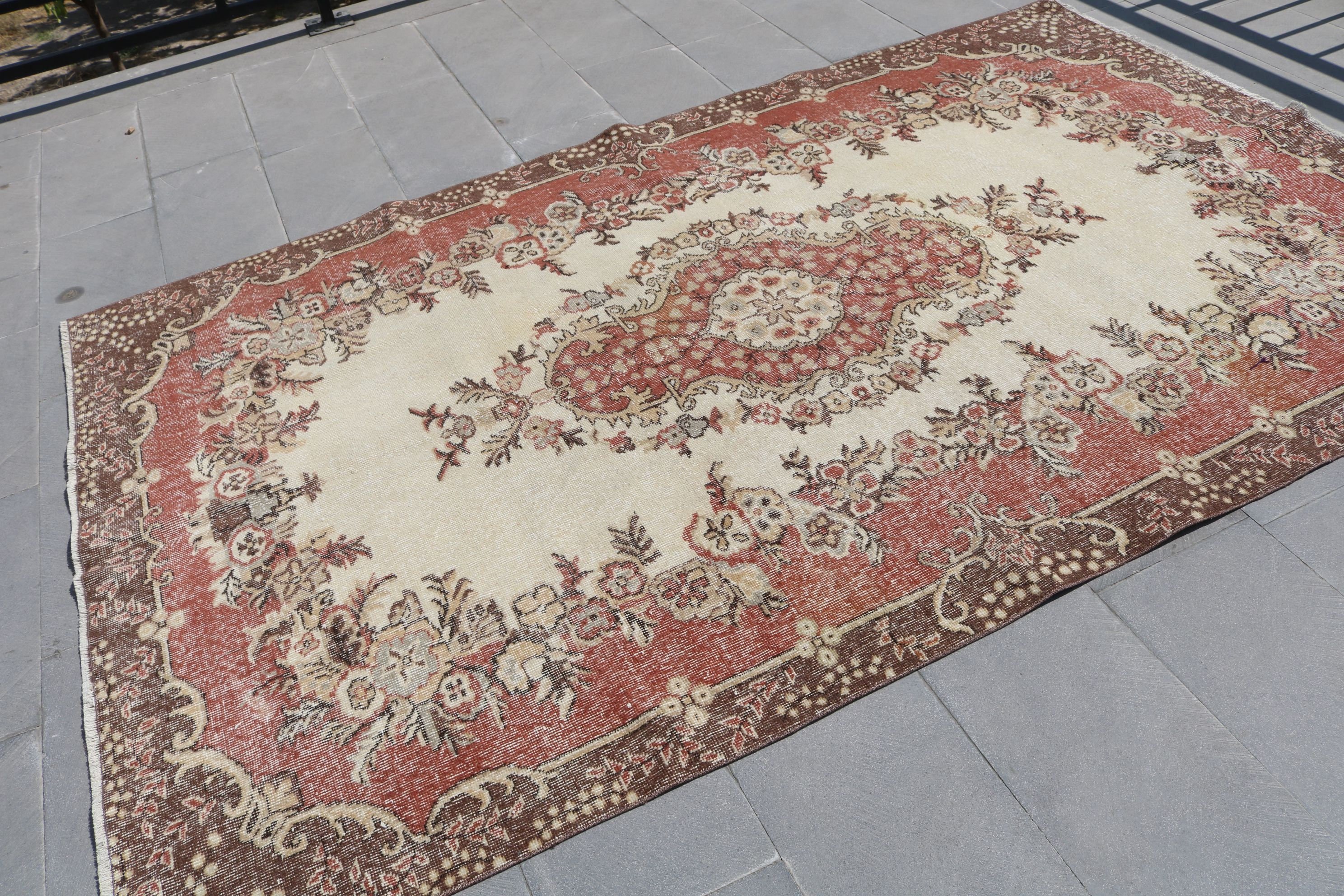 Living Room Rug, Turkish Rug, Oriental Rug, Handwoven Rug, Bedroom Rug, 5.7x9.1 ft Large Rugs, Rugs for Bedroom, Moroccan Rug, Vintage Rug